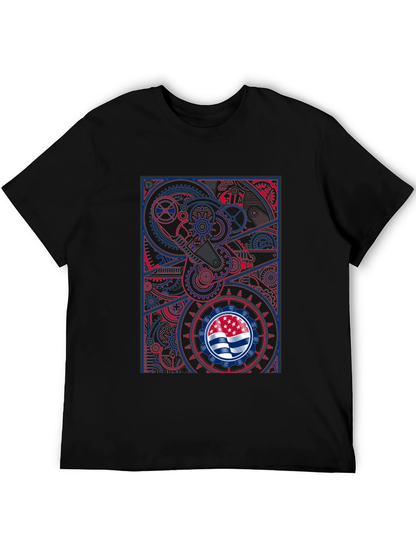 Steampunk Flag Graphic T-Shirt - Cool Design