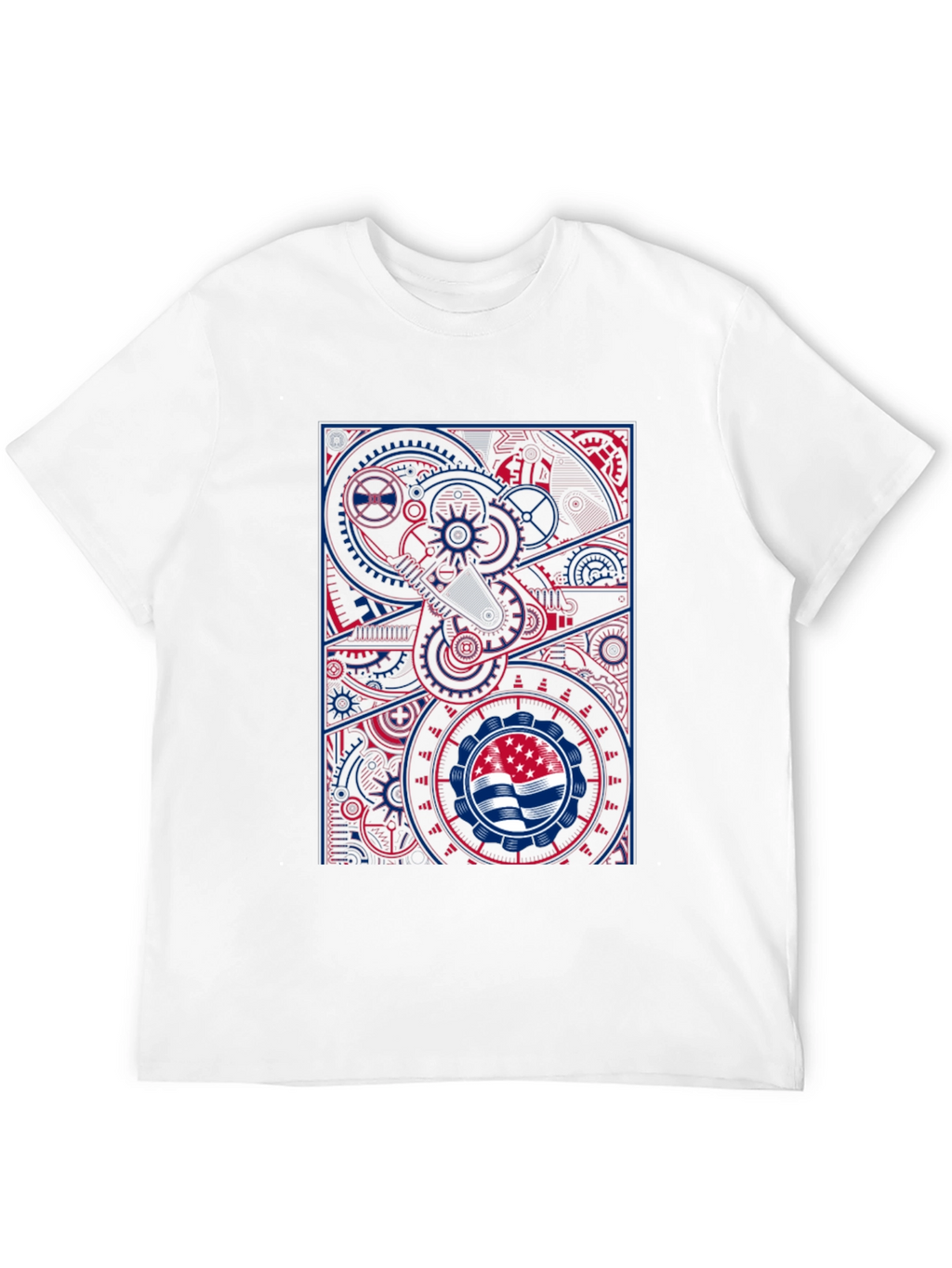 Steampunk Flag Graphic T-Shirt - Cool Design