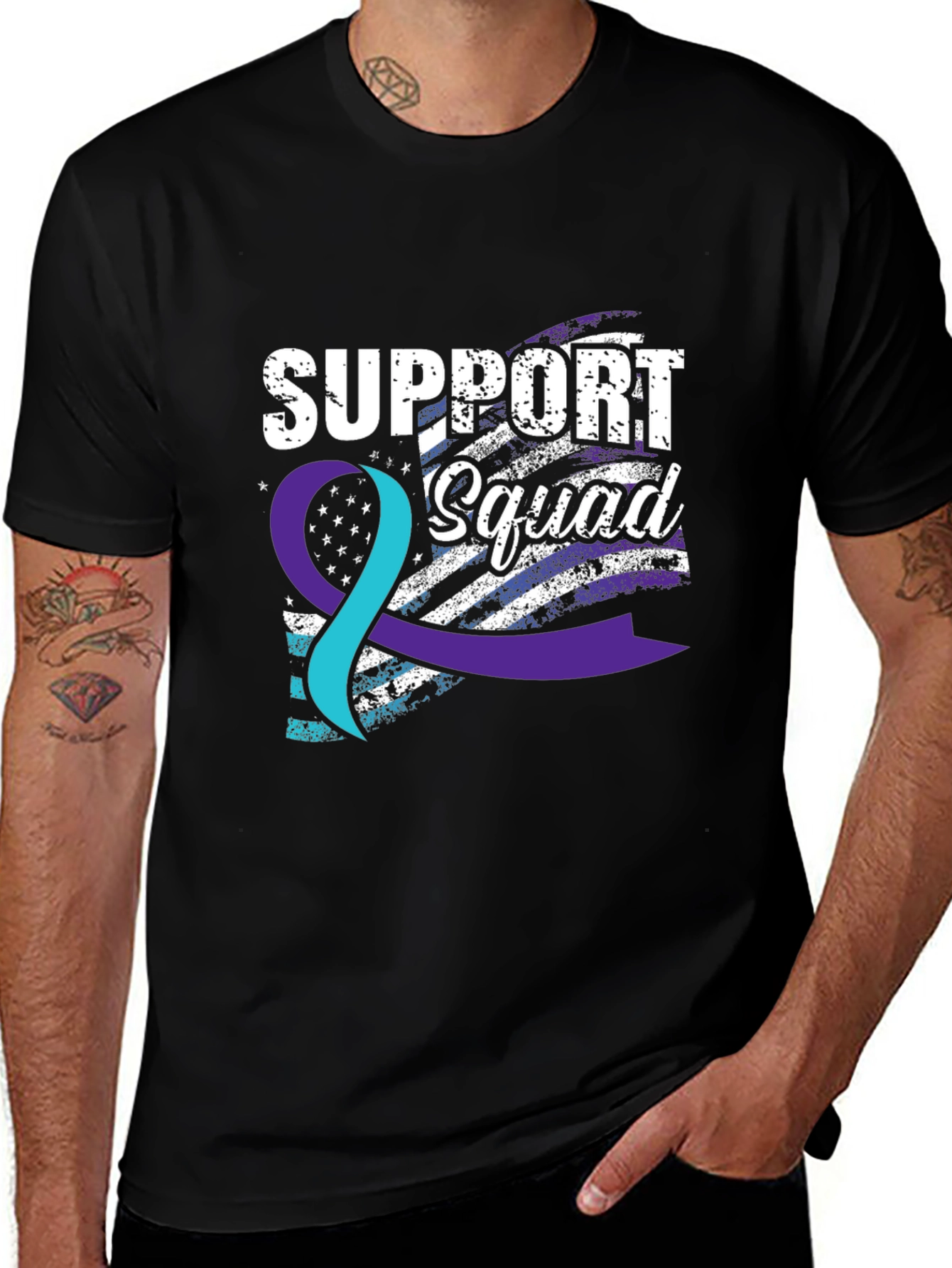 Support Squad Graphic Tee - Awareness & Comfort