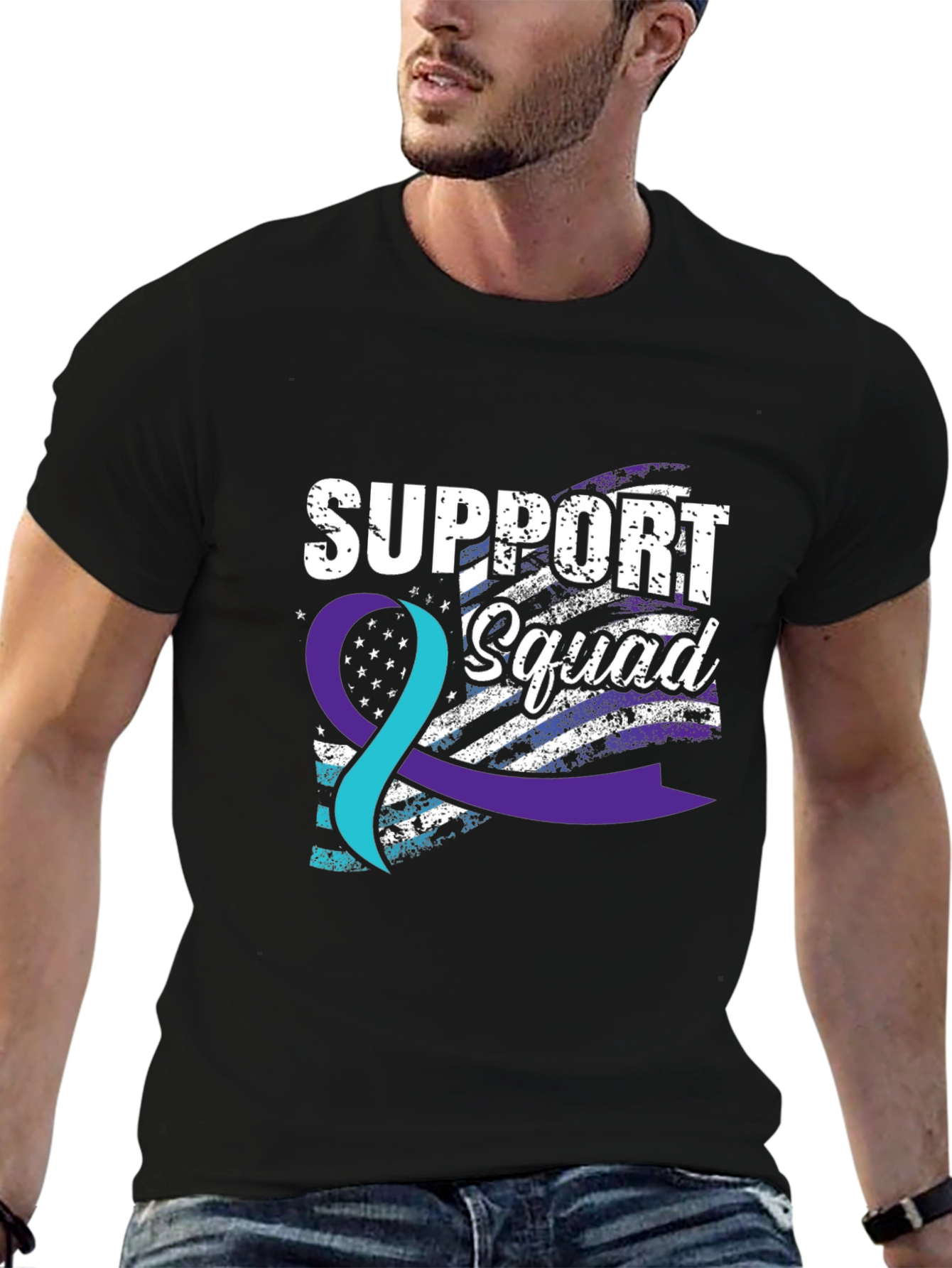 Support Squad Graphic Tee - Awareness & Comfort