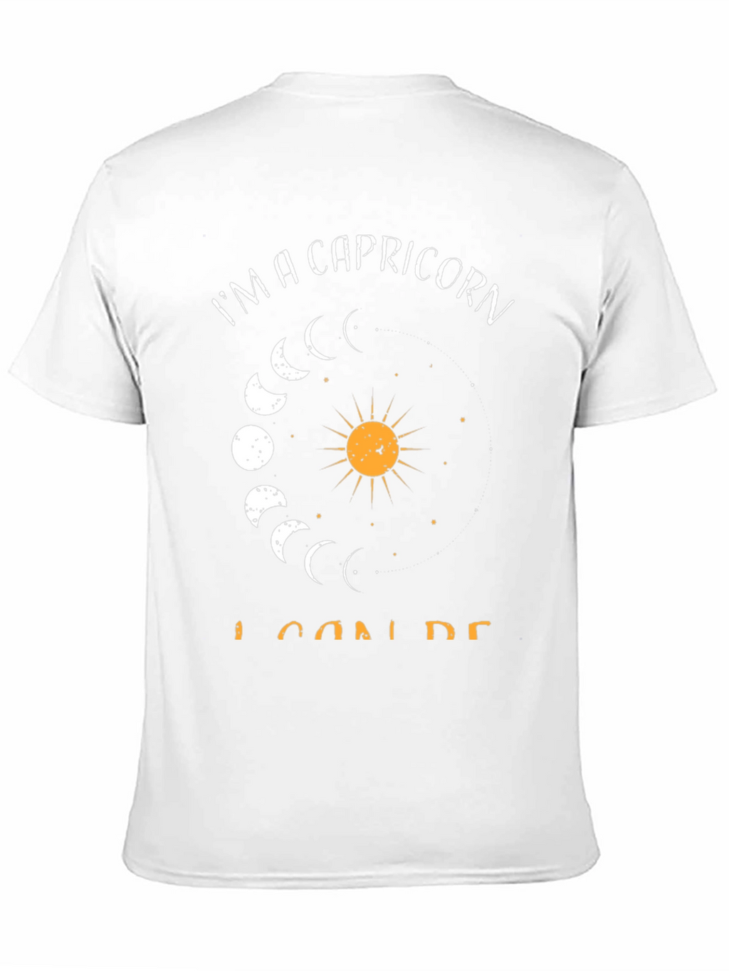 Capricorn Zodiac Graphic Tee - Black