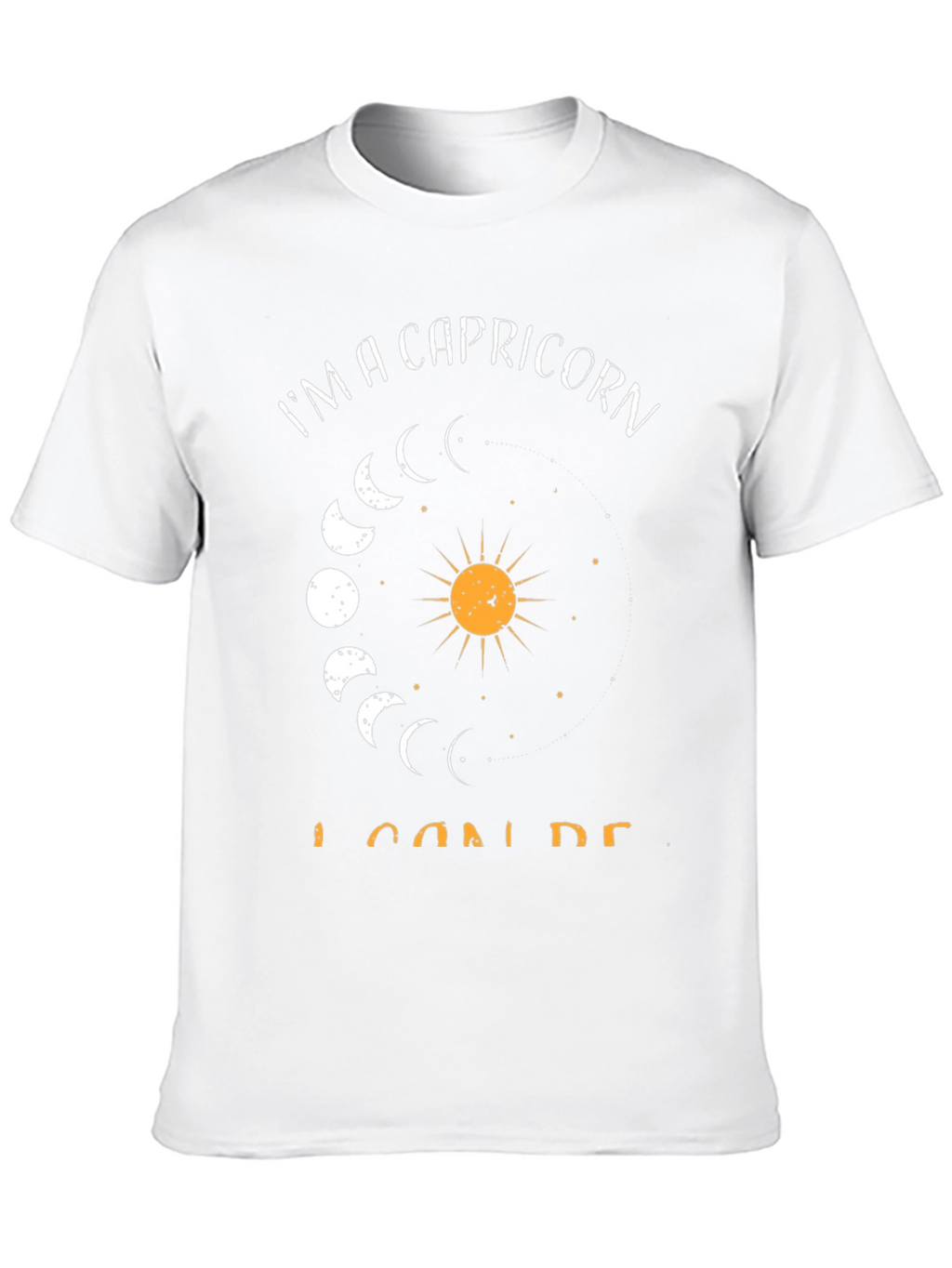 Capricorn Zodiac Graphic Tee - Black