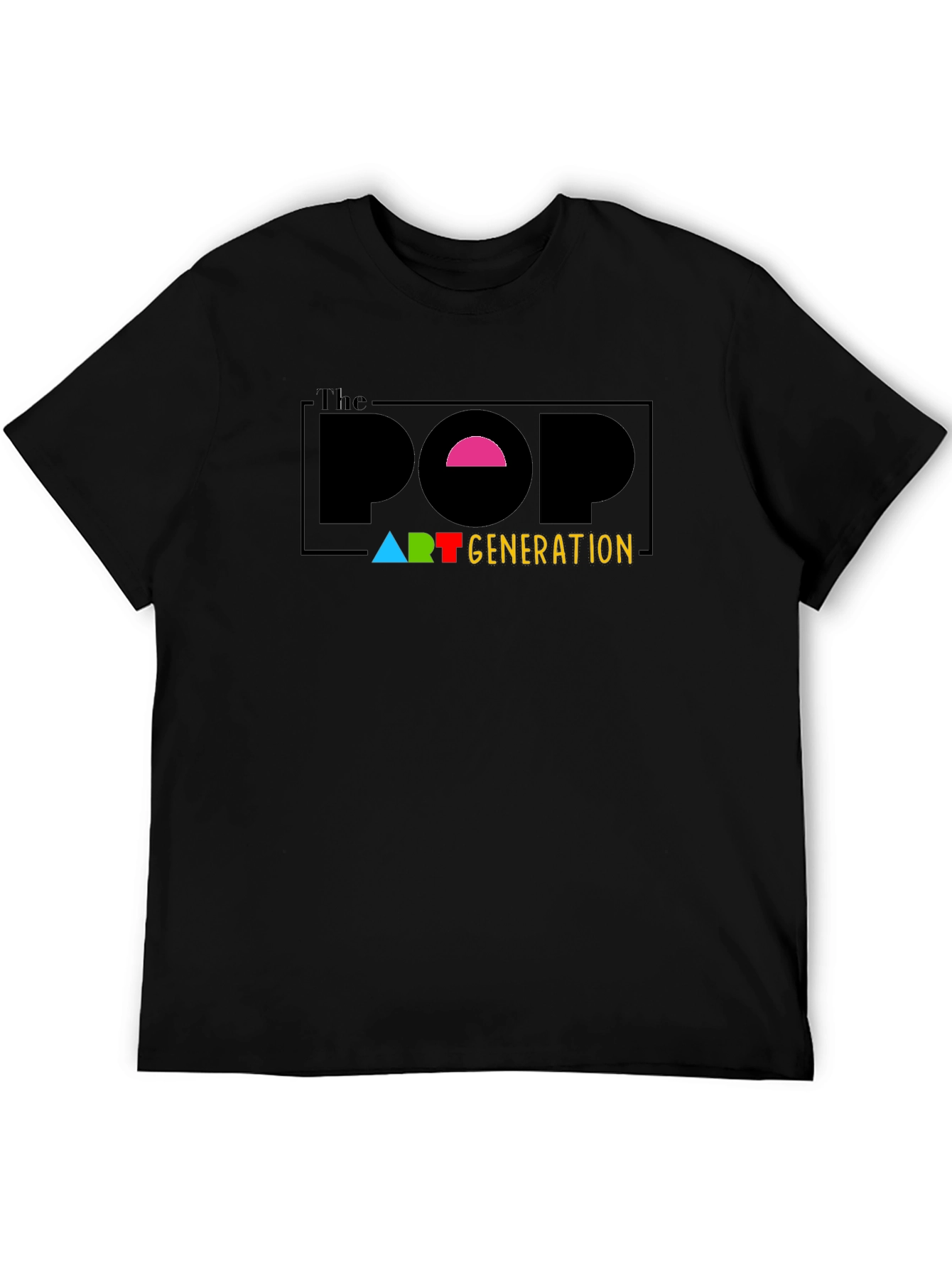 The Pop Art Generation Black T-Shirt