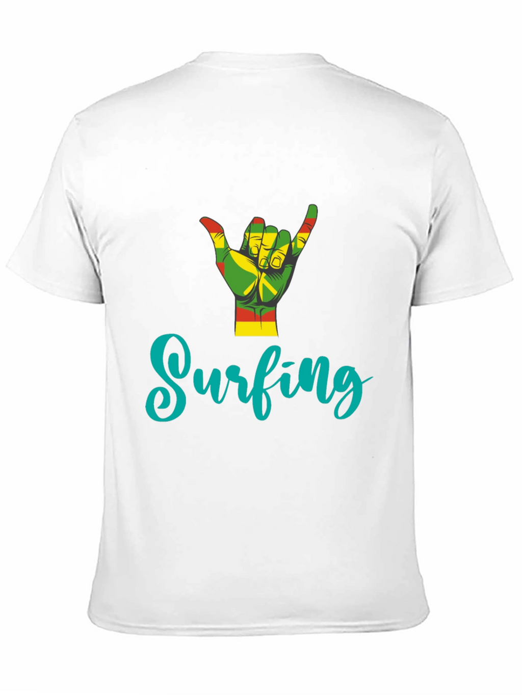 Rasta Surfing Hand Sign T-Shirt