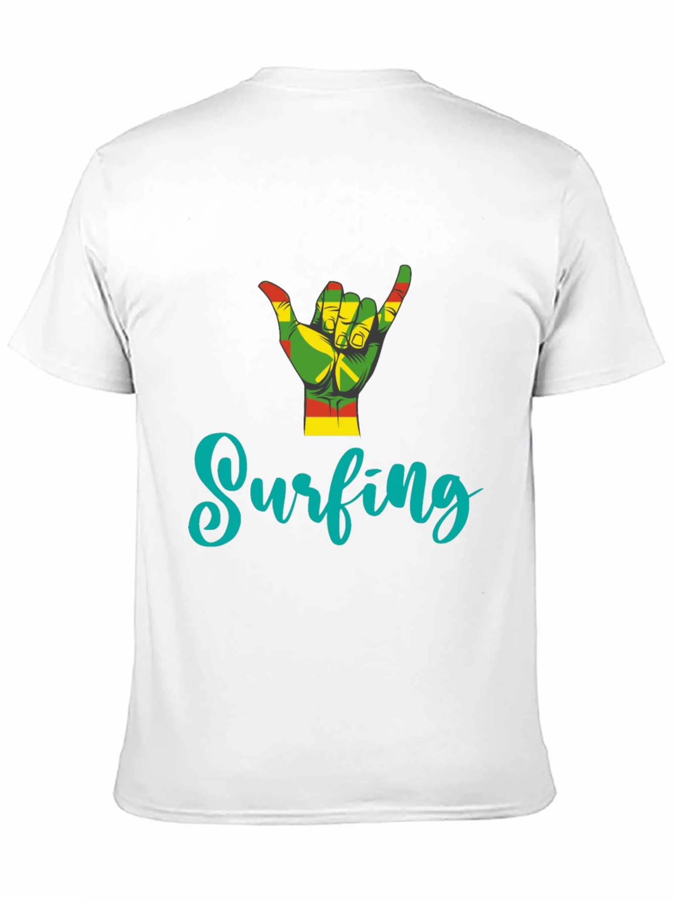 Rasta Surfing Hand Sign T-Shirt