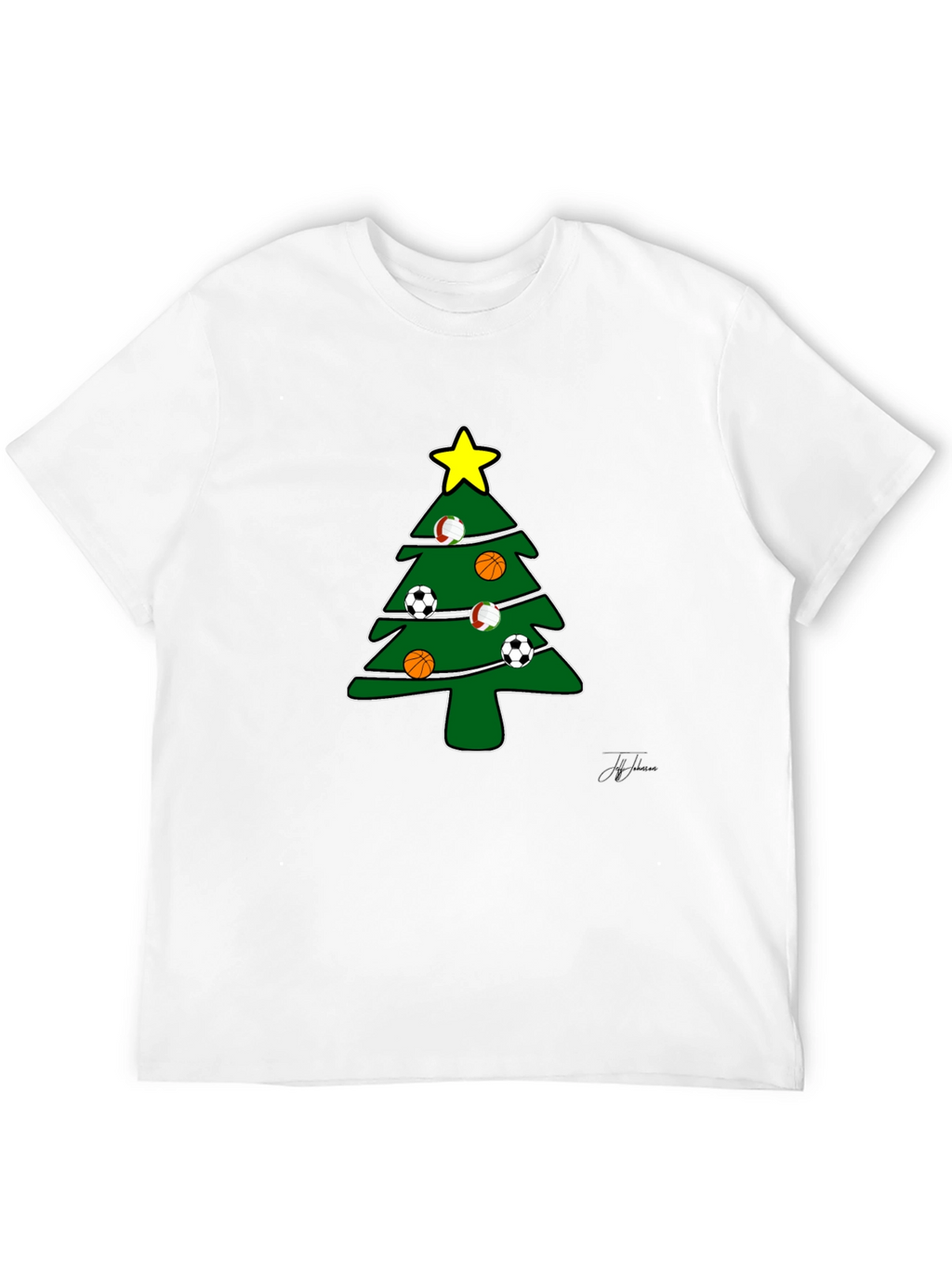 Sports Christmas Tree T-Shirt