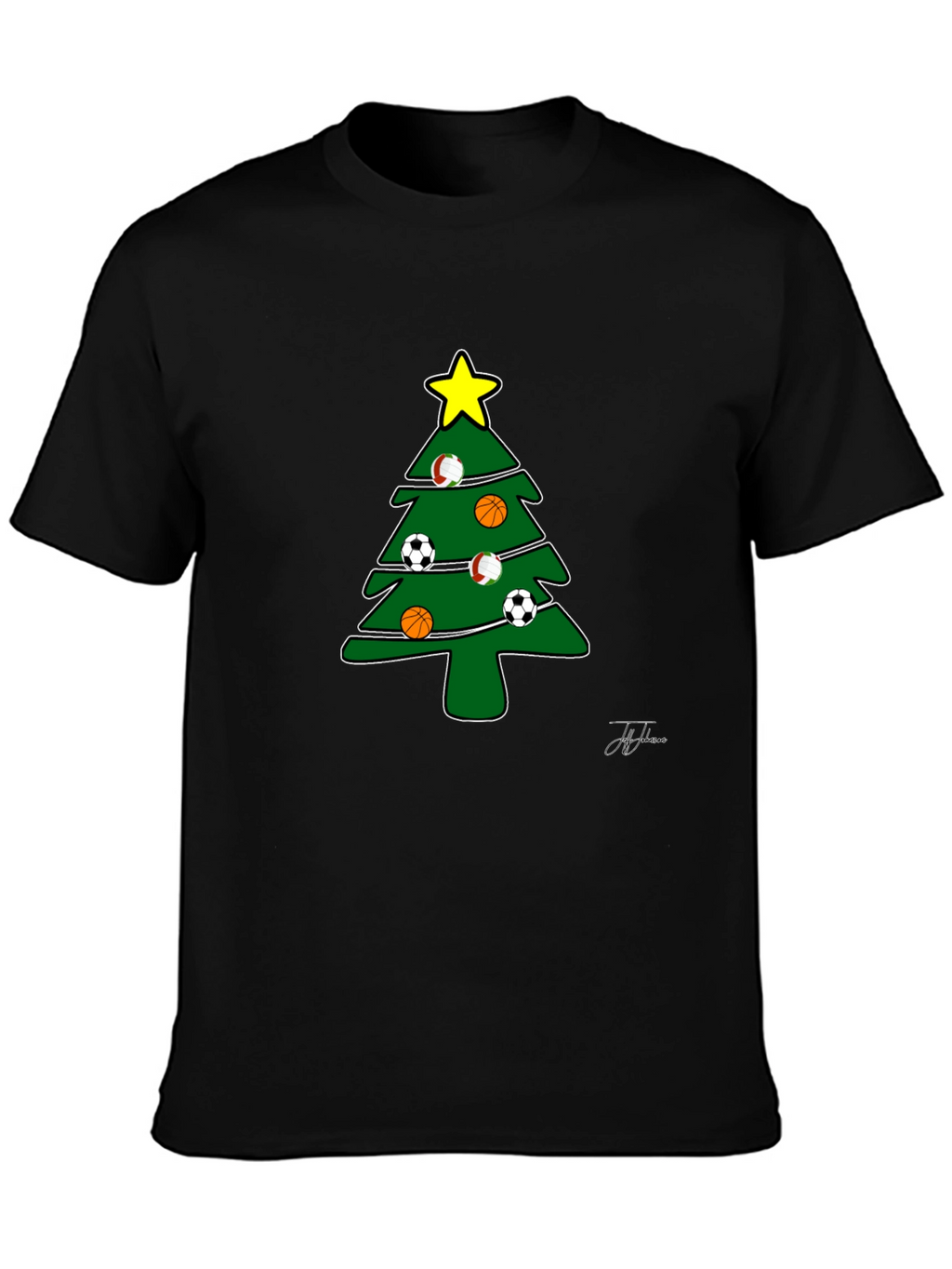 Sports Christmas Tree T-Shirt
