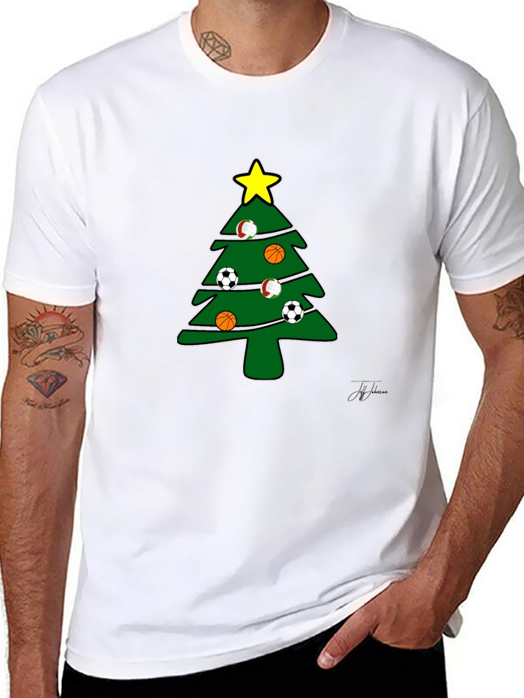 Sports Christmas Tree T-Shirt
