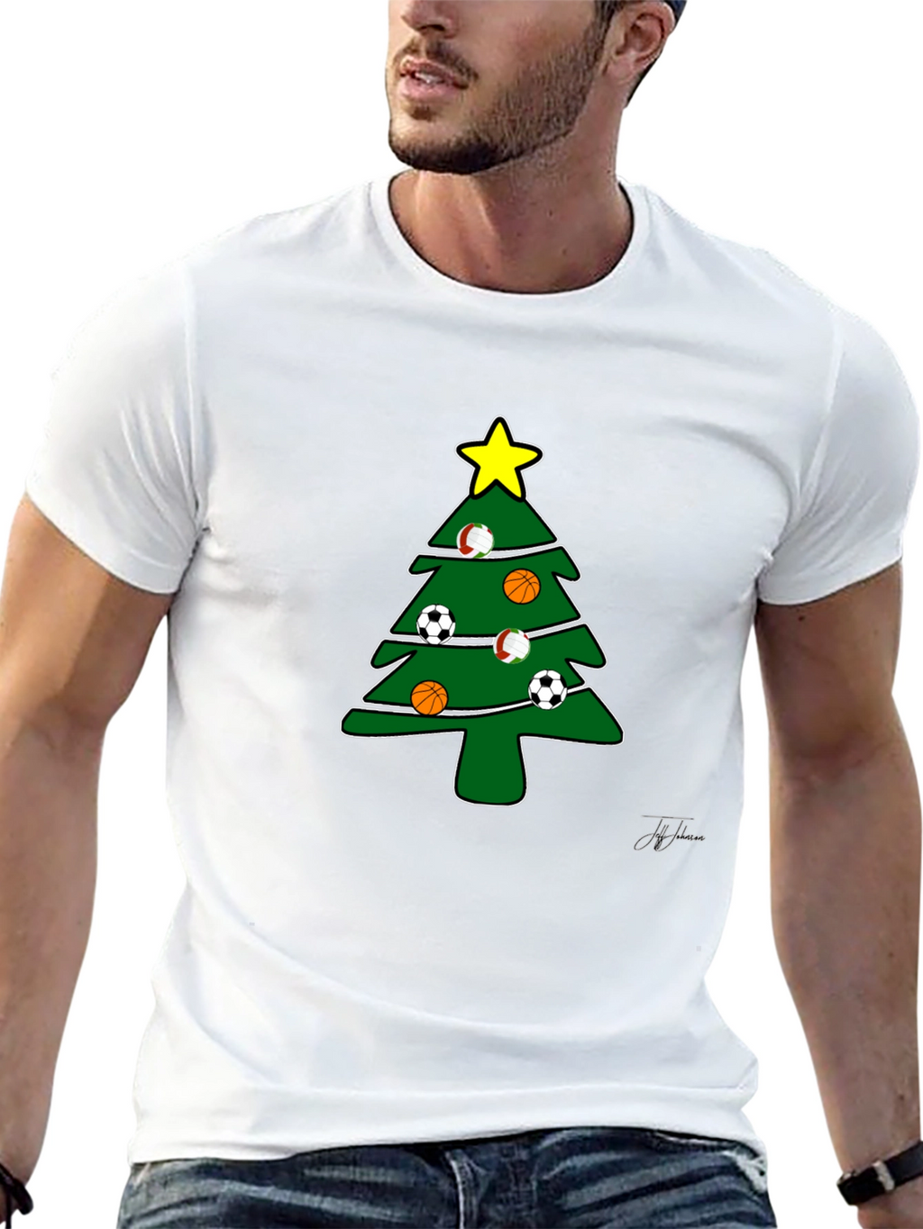 Sports Christmas Tree T-Shirt