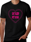 Eat Sleep Pet Dogs T-Shirt