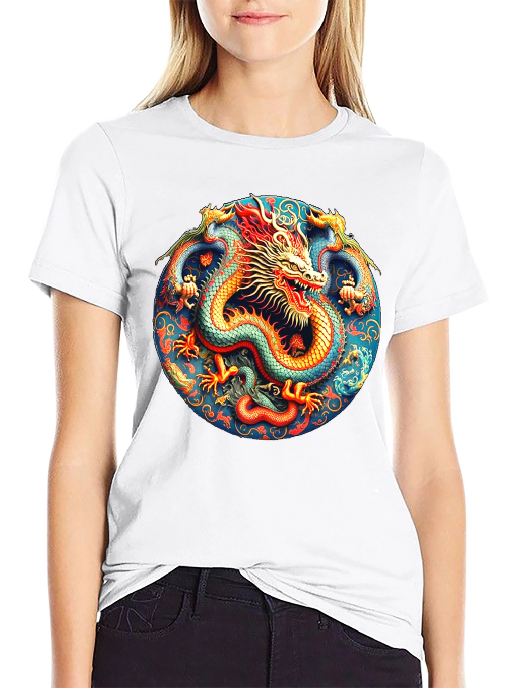 Dragon T-Shirt: Vibrant Asian Art Tee