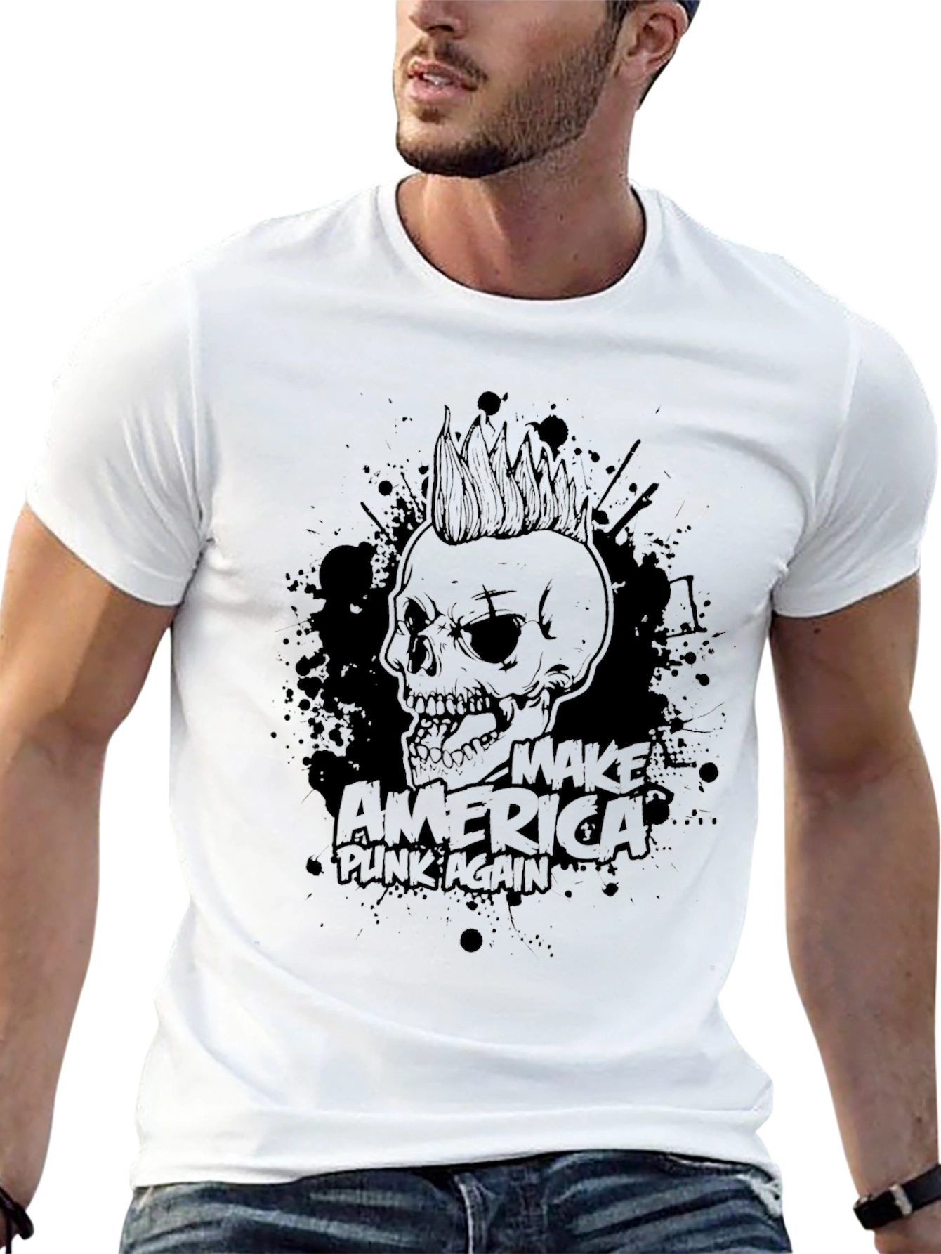 Make America Punk Again Skull T-Shirt