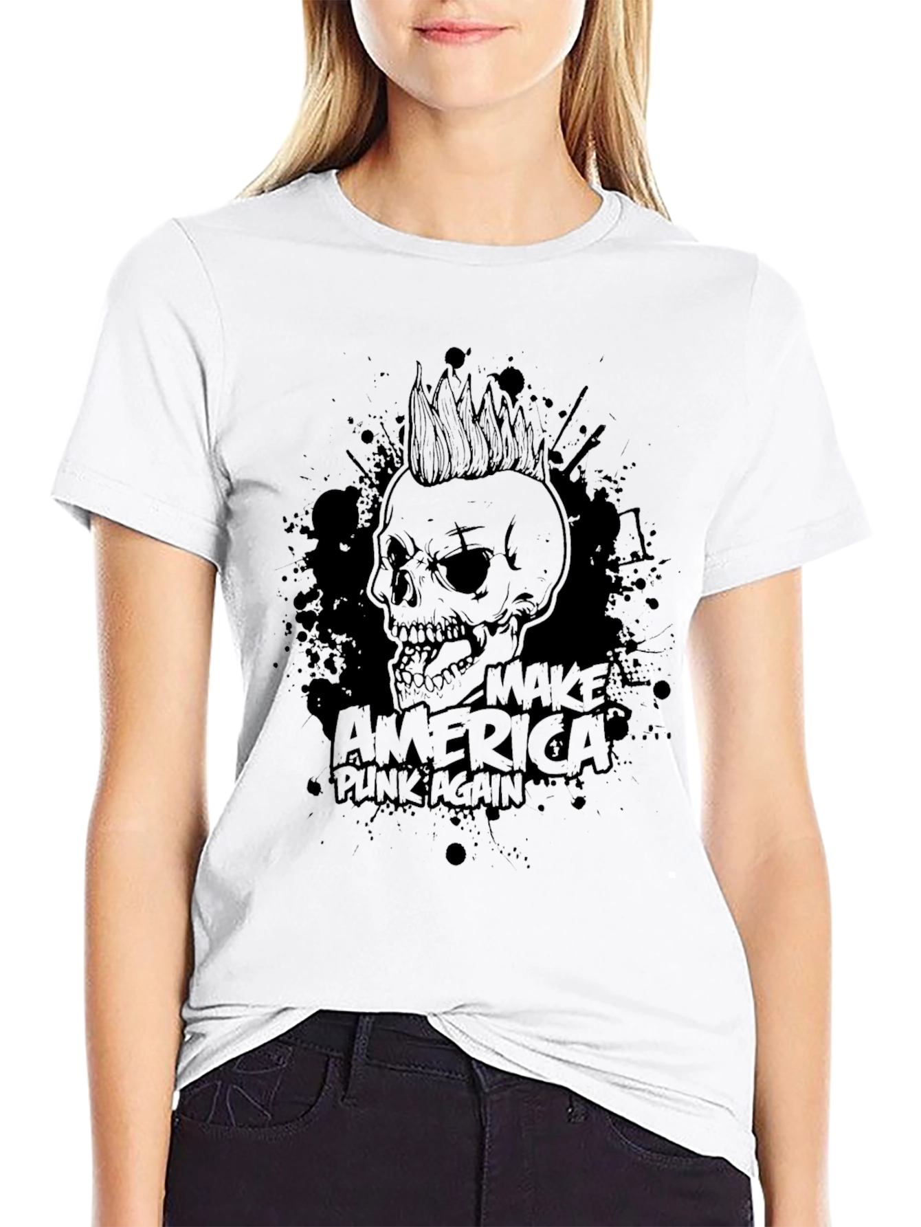 Make America Punk Again Skull T-Shirt