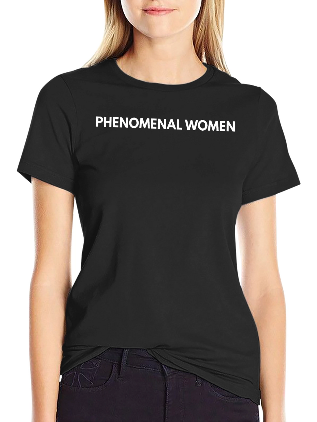 Phenomenal Women Black T-Shirt