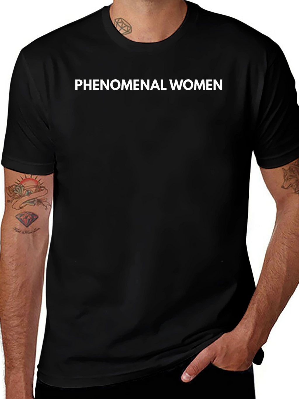 Phenomenal Women Black T-Shirt