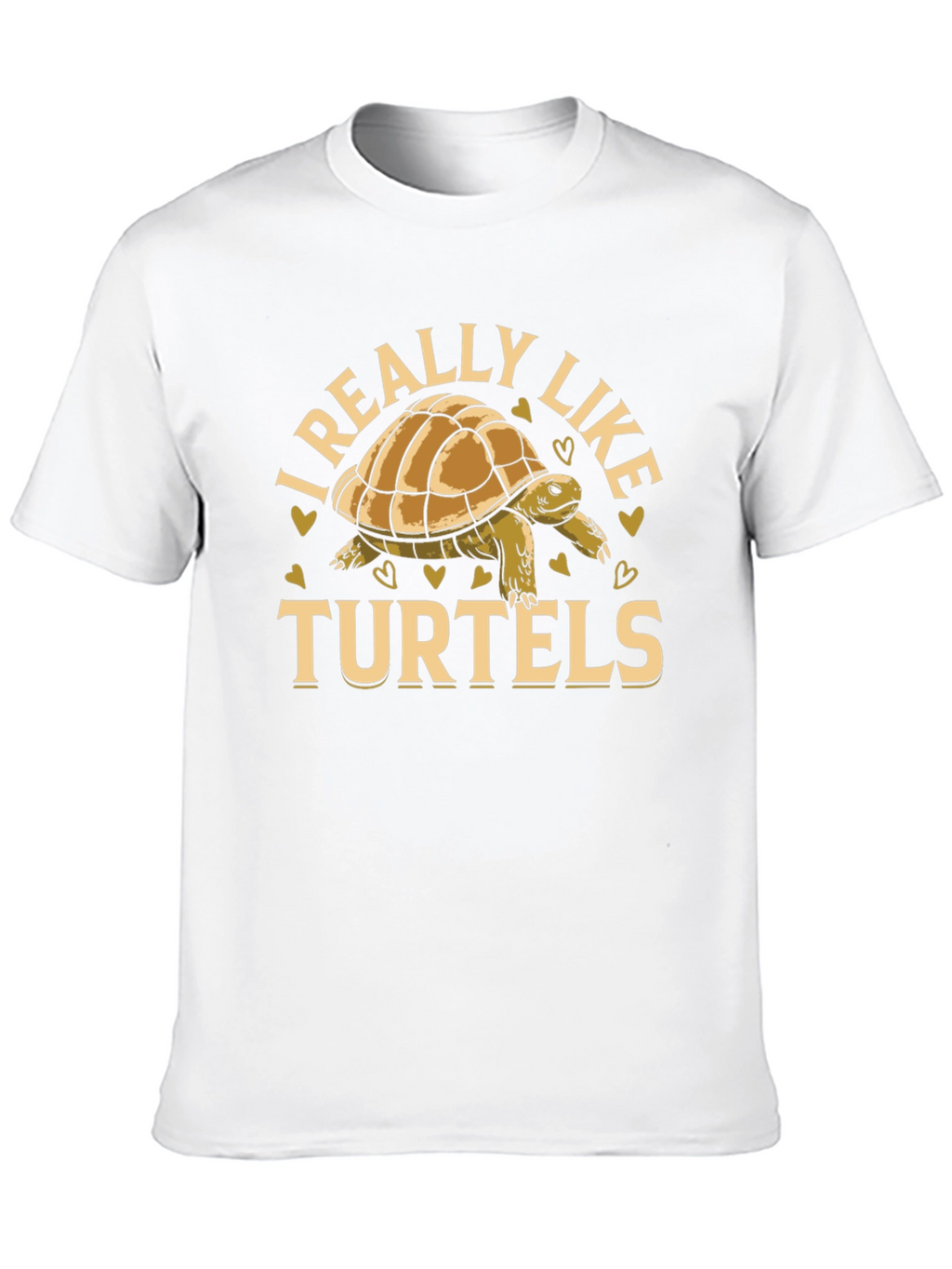 I Really Like Turtels T-Shirt - Black