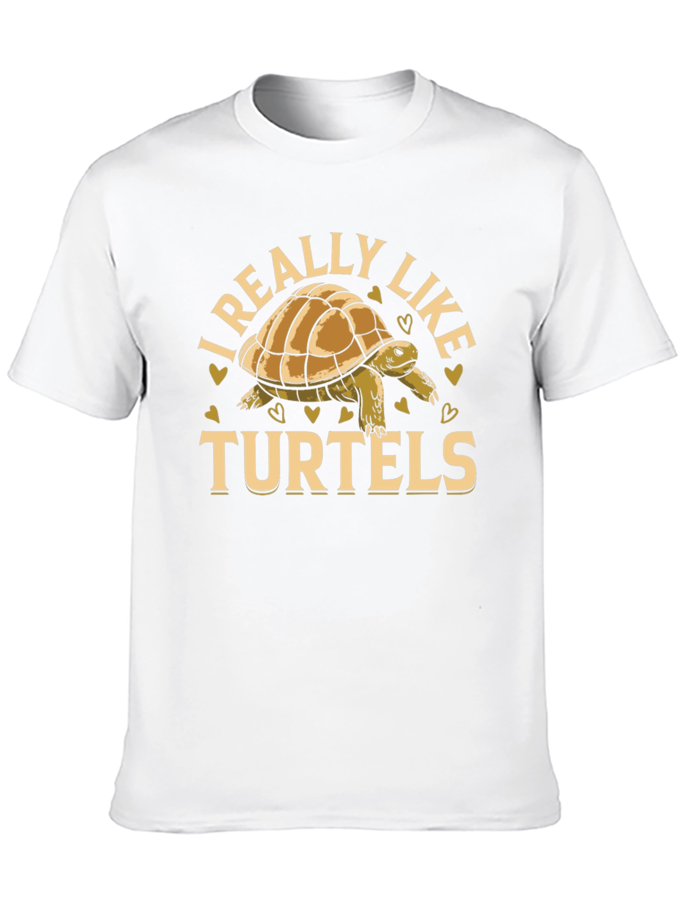 I Really Like Turtels T-Shirt - Black