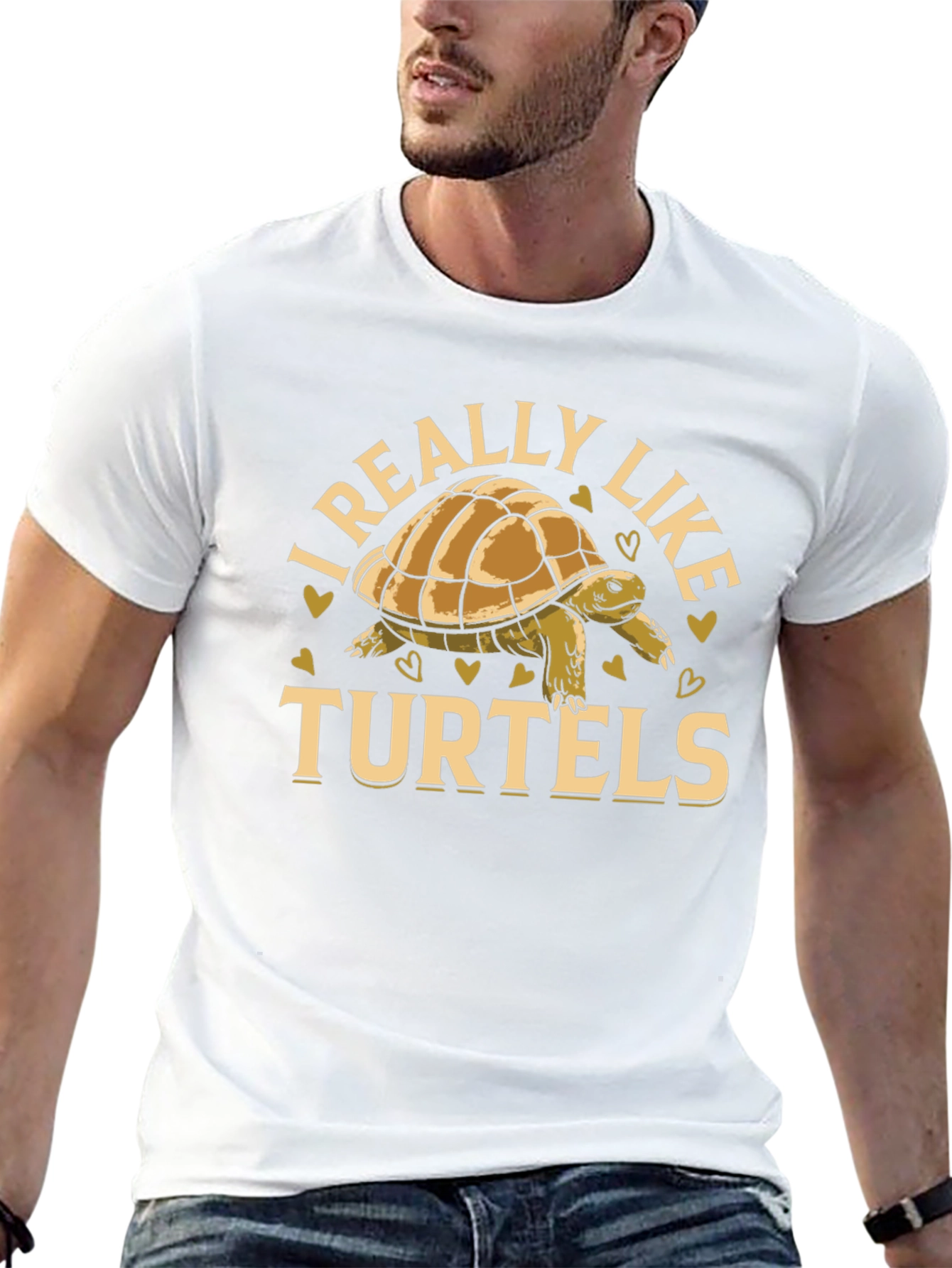 I Really Like Turtels T-Shirt - Black