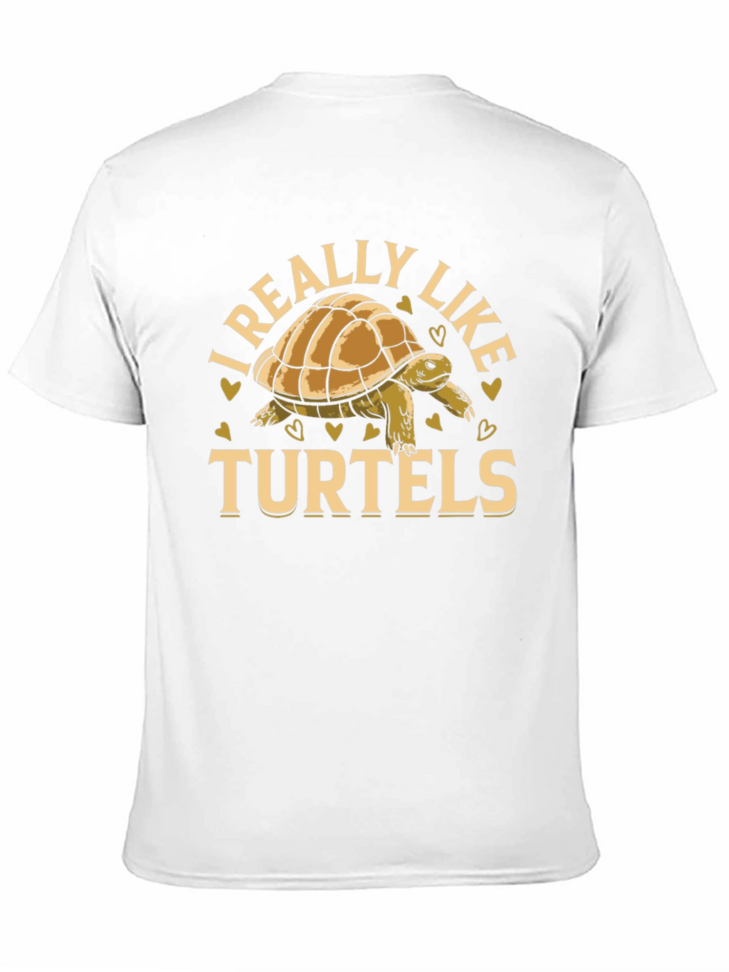 I Really Like Turtels T-Shirt - Black