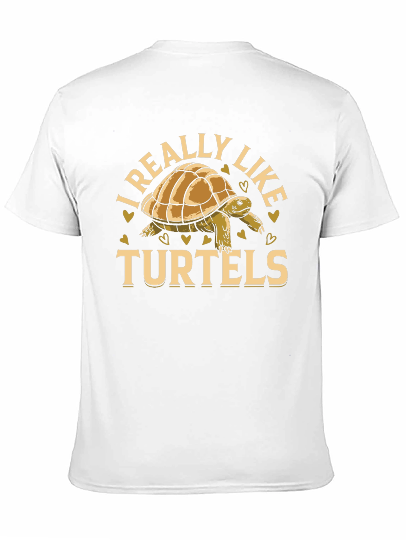 I Really Like Turtels T-Shirt - Black