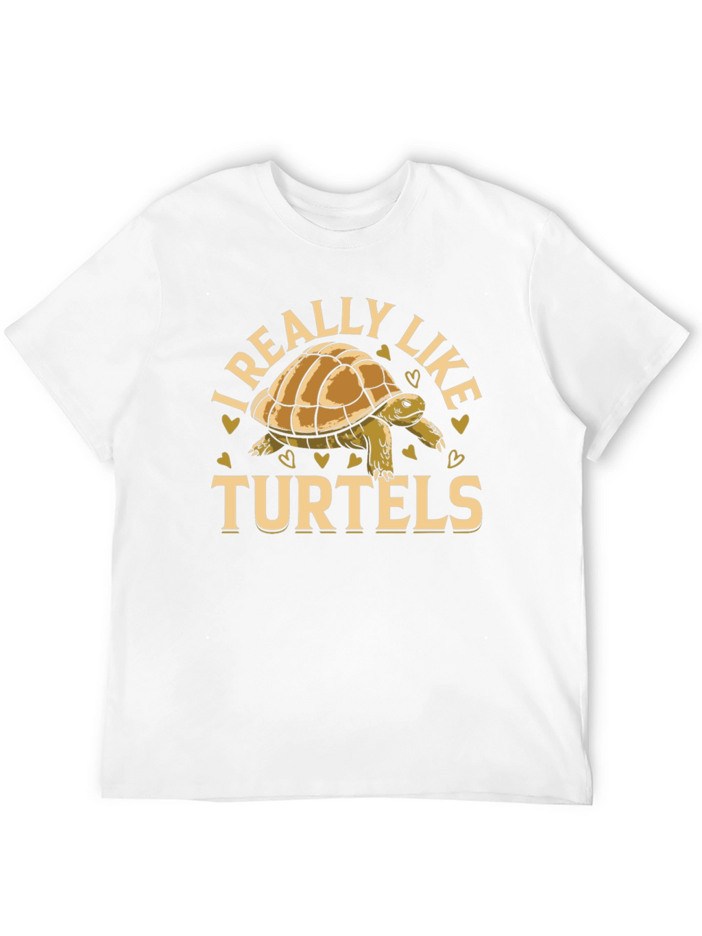 I Really Like Turtels T-Shirt - Black