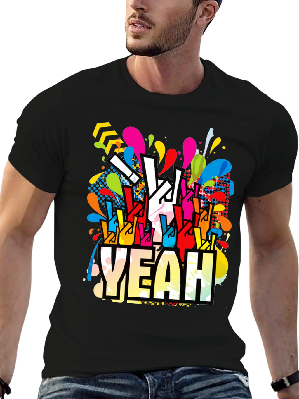 Yeah! Graphic Print Crew Neck T-Shirt