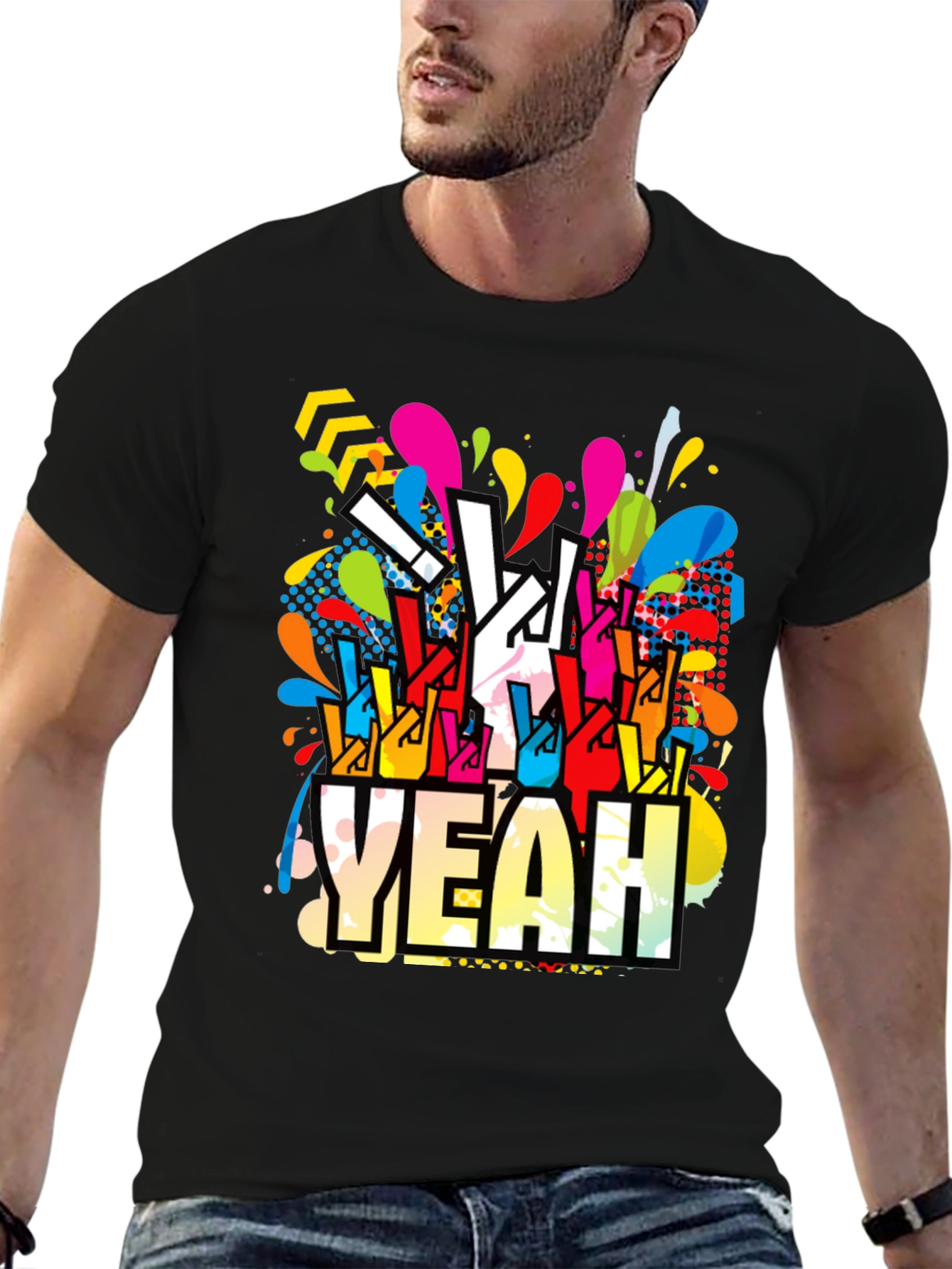 Yeah! Graphic Print Crew Neck T-Shirt