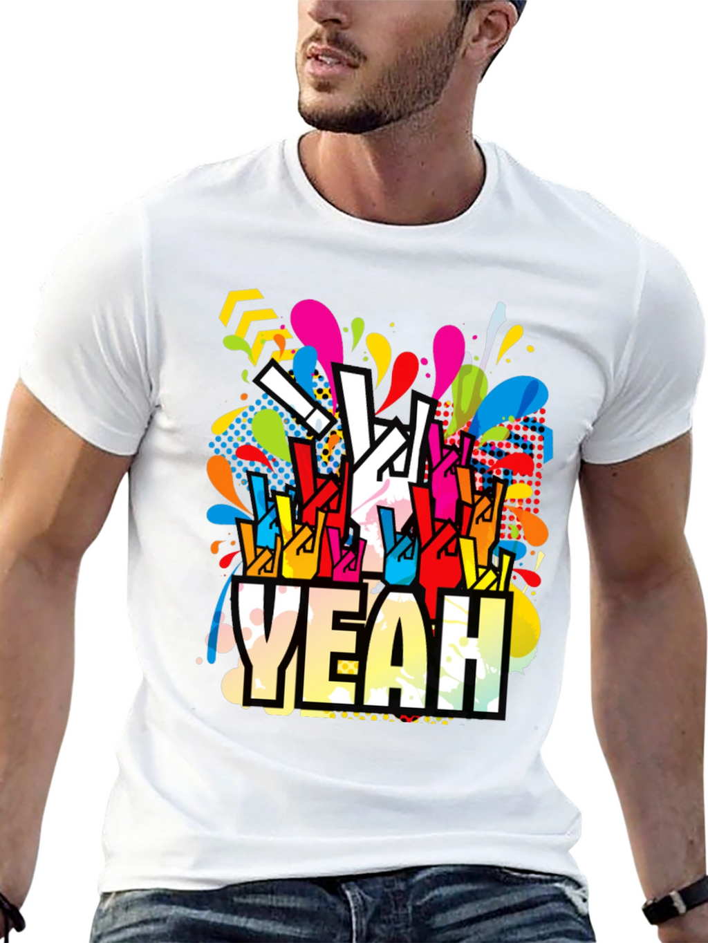 Yeah! Graphic Print Crew Neck T-Shirt