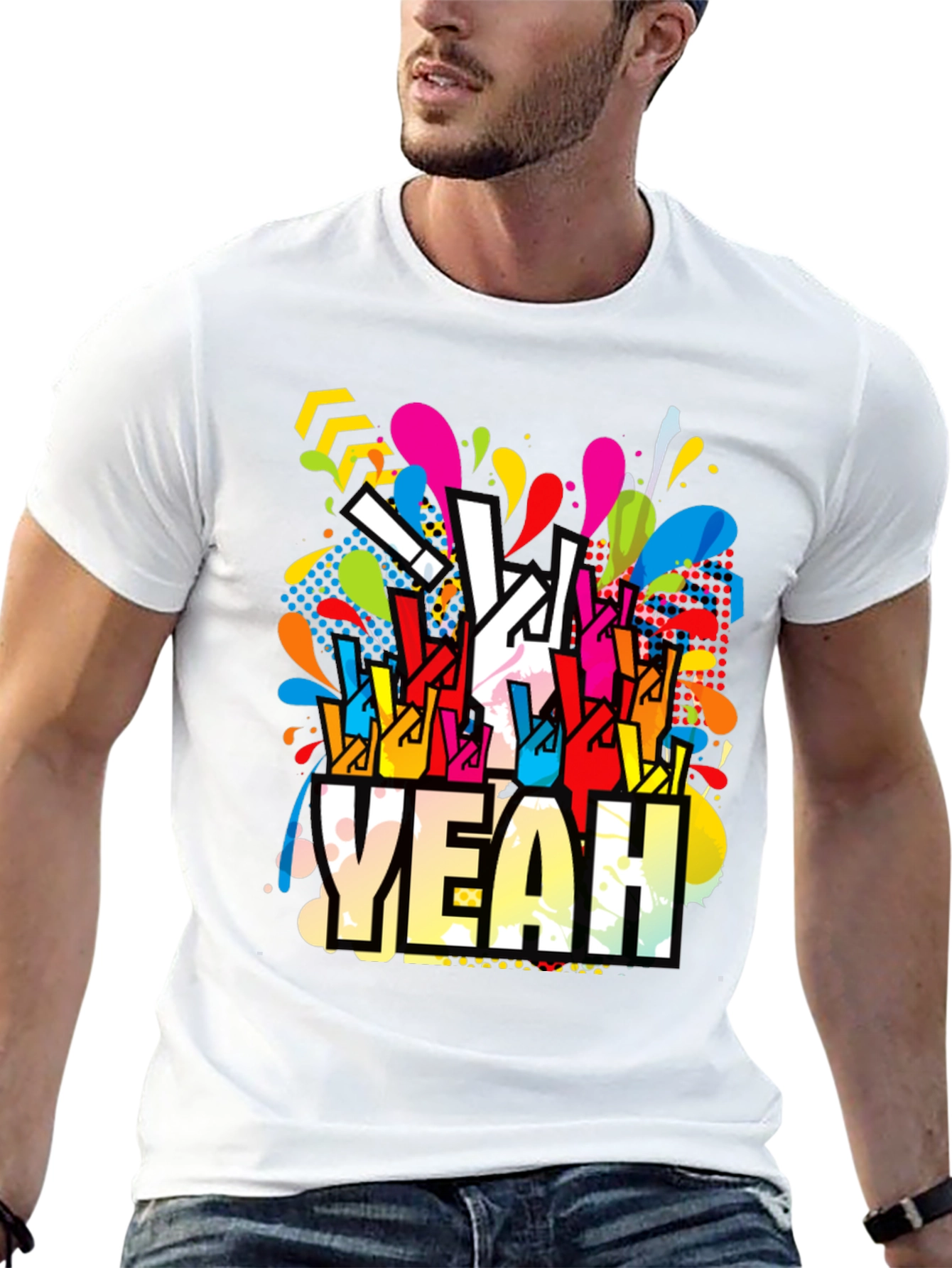 Yeah! Graphic Print Crew Neck T-Shirt