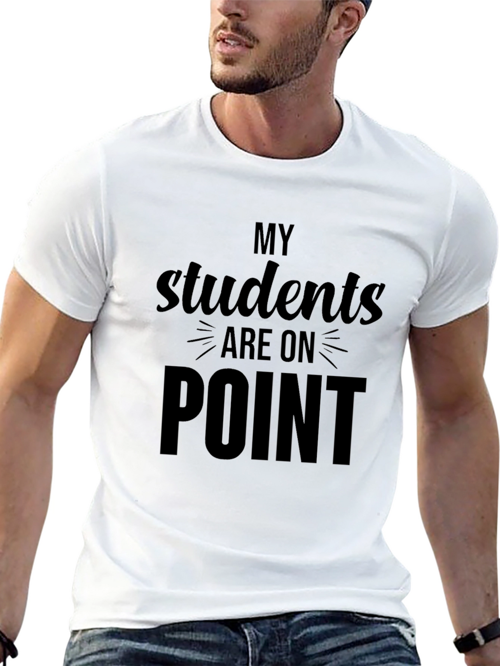 My Students Are On Point Black T-Shirt