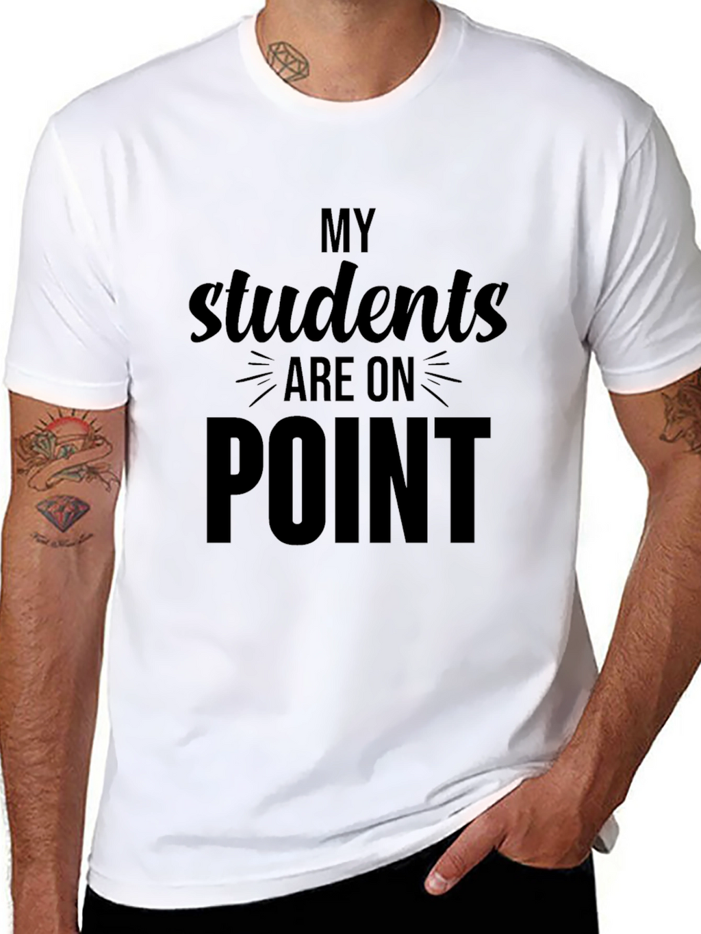 My Students Are On Point Black T-Shirt