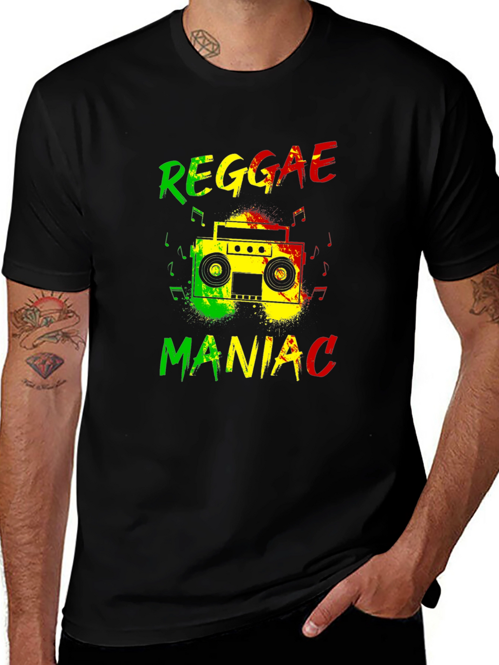 Reggae Maniac Graphic T-Shirt