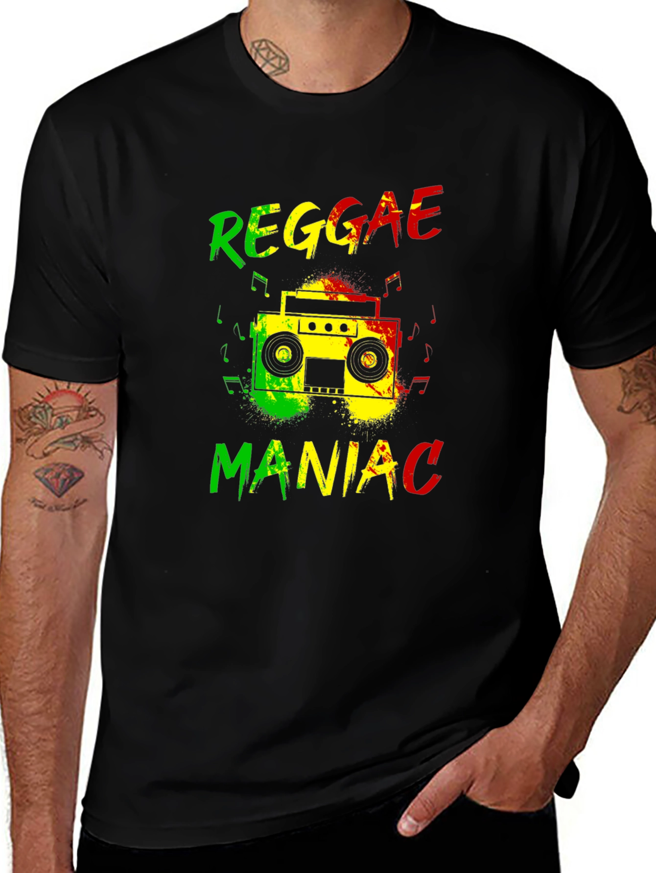 Reggae Maniac Graphic T-Shirt