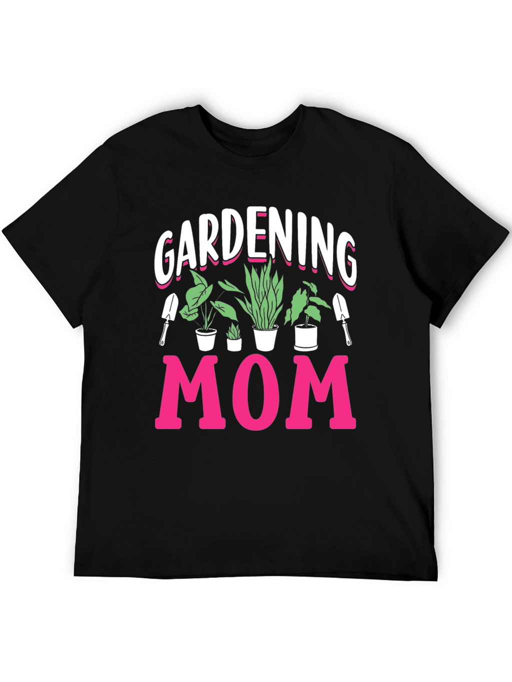 Gardening Mom T-Shirt - Black Casual Tee