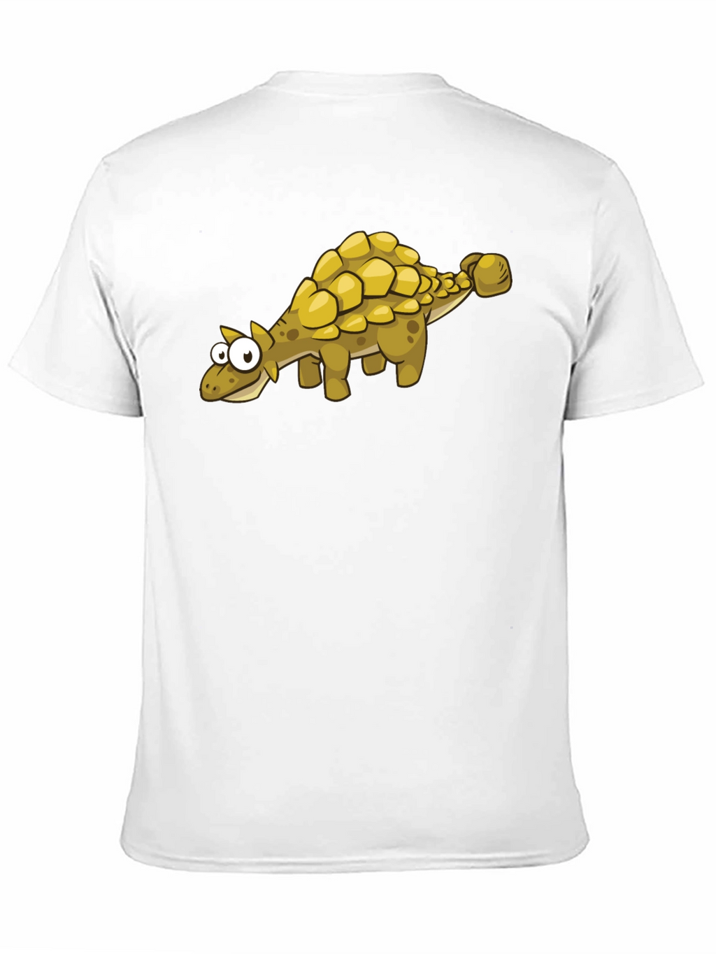 Cartoon Ankylosaurus T-Shirt - Black Dinosaur Tee