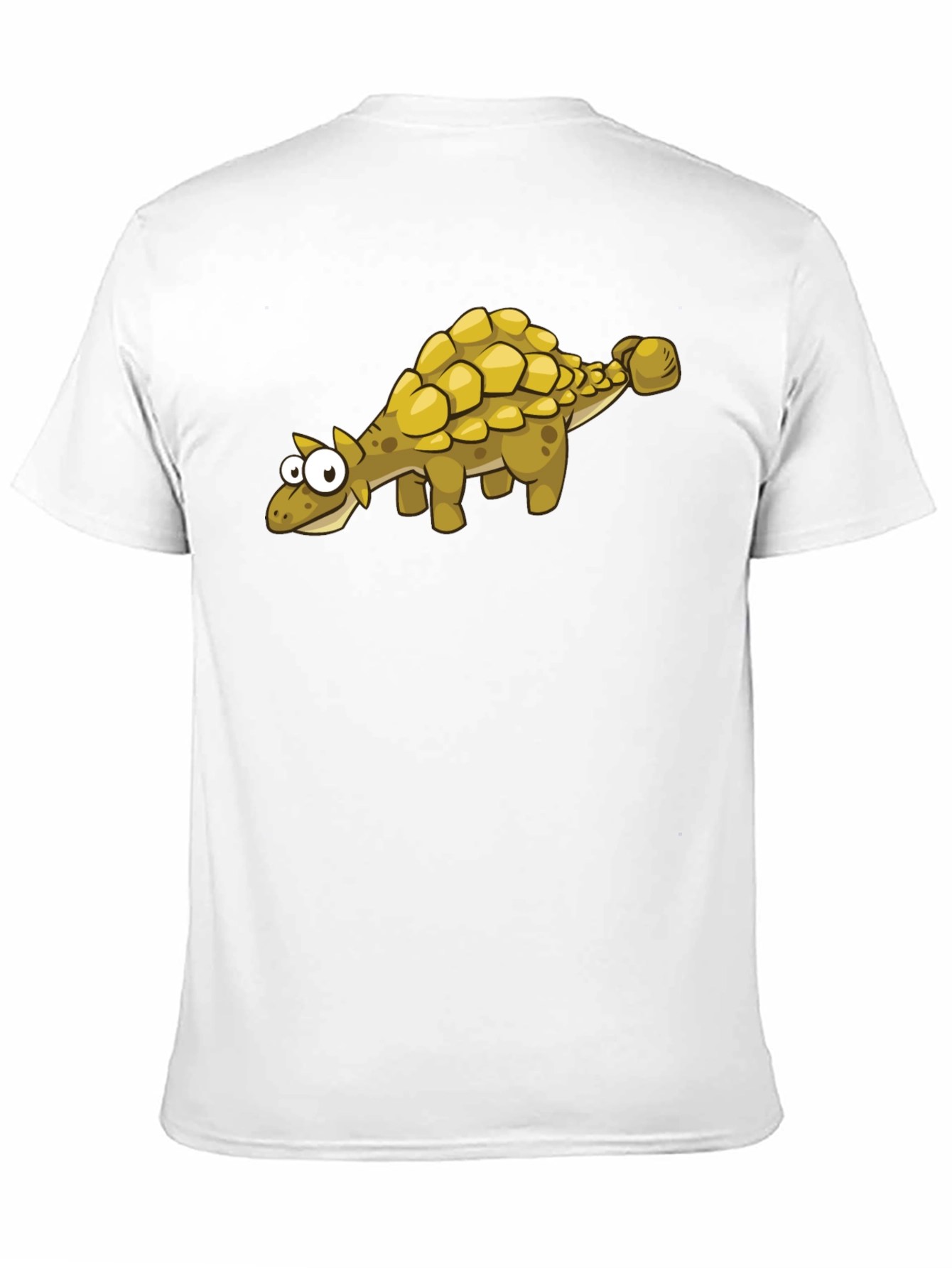 Cartoon Ankylosaurus T-Shirt - Black Dinosaur Tee
