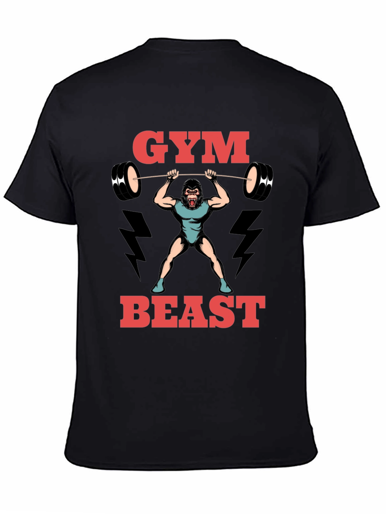 Gym Beast Gorilla Graphic T-Shirt - Fitness Apparel