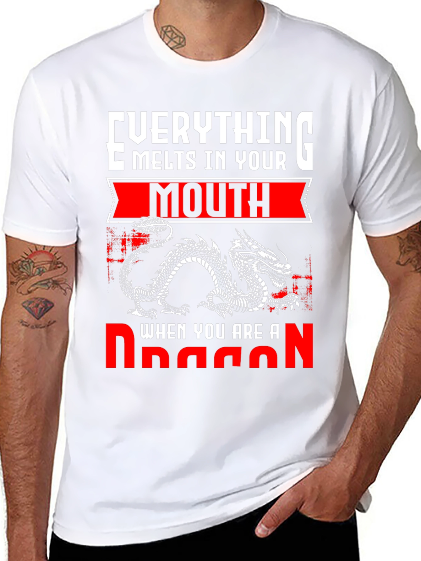Dragon T-Shirt: Everything Melts In Your Mouth Graphic Tee