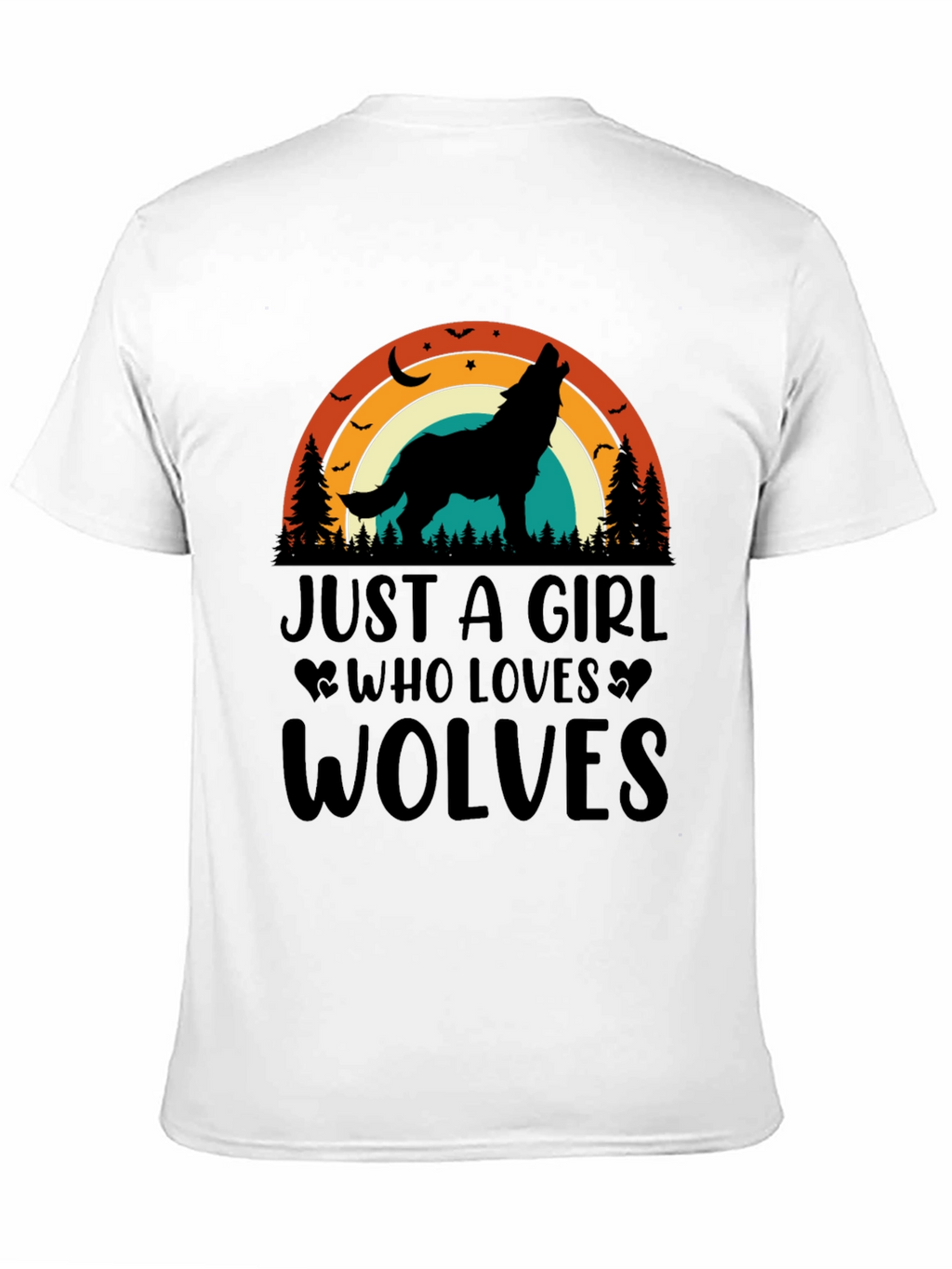 Wolf Lover Retro Graphic Tee