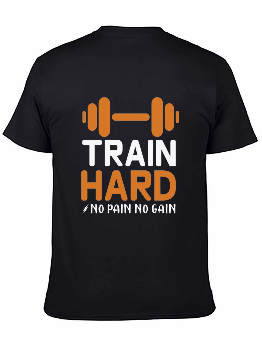 Train Hard Graphic Tee - Motivational Workout Shirt