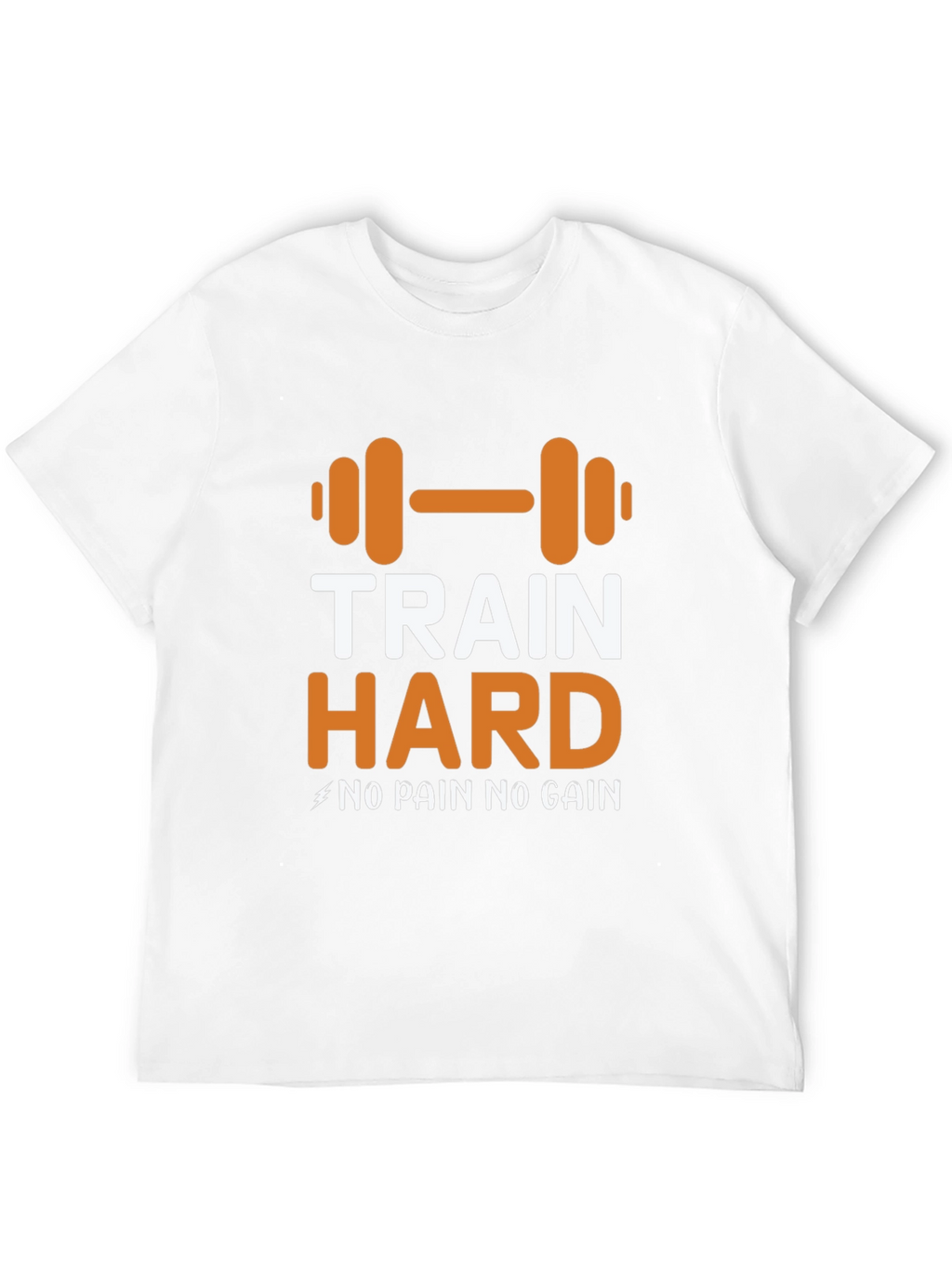 Train Hard Graphic Tee - Motivational Workout Shirt