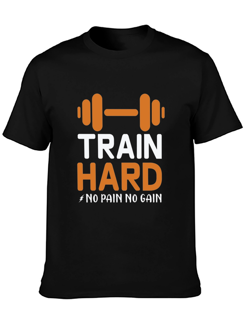 Train Hard Graphic Tee - Motivational Workout Shirt