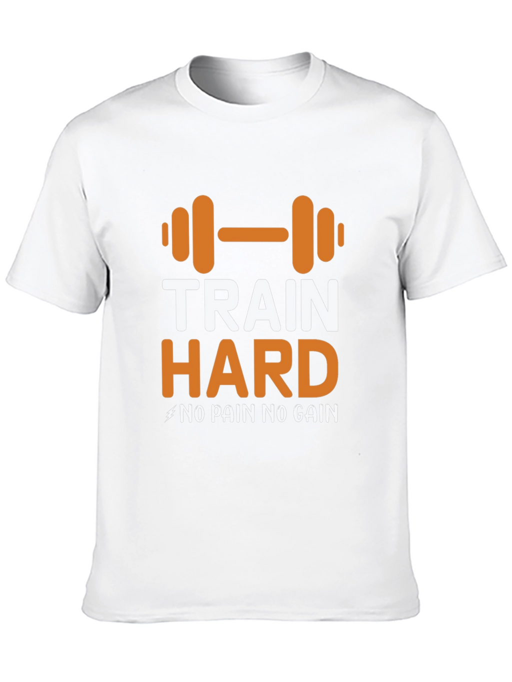 Train Hard Graphic Tee - Motivational Workout Shirt