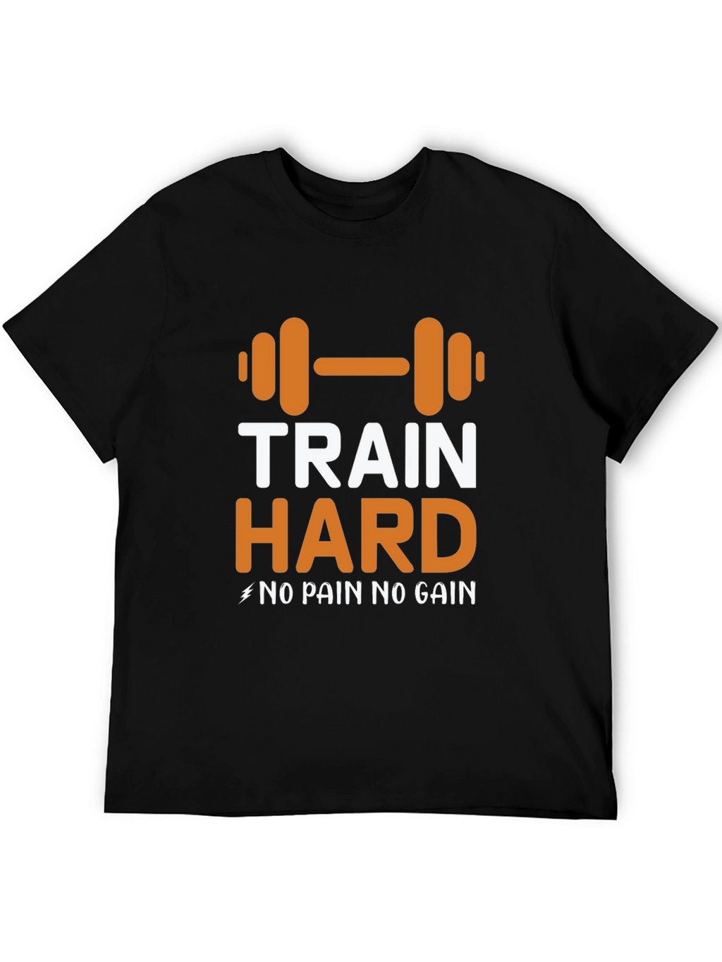 Train Hard Graphic Tee - Motivational Workout Shirt