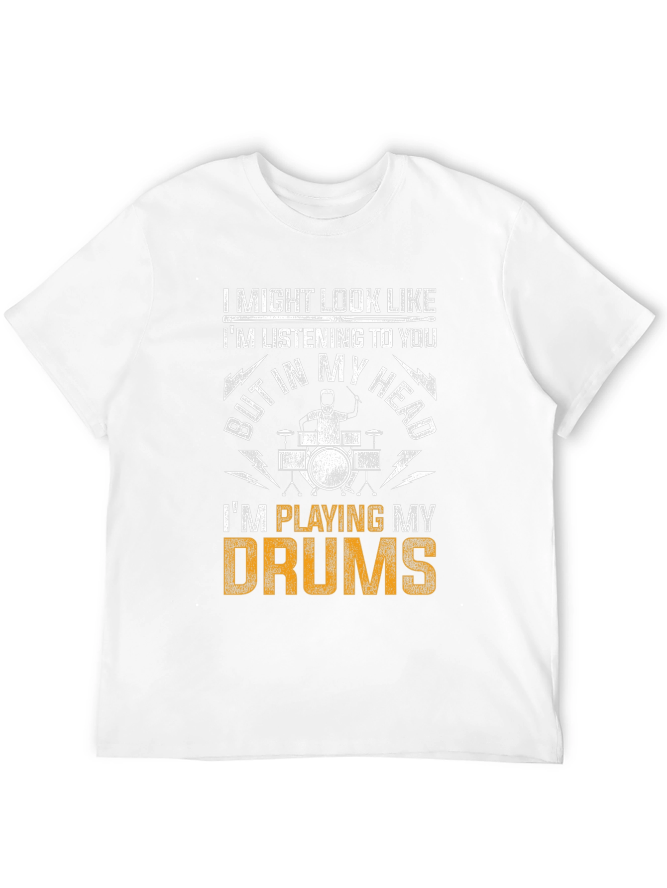 Drummer T-Shirt: Playing Drums in My Head
