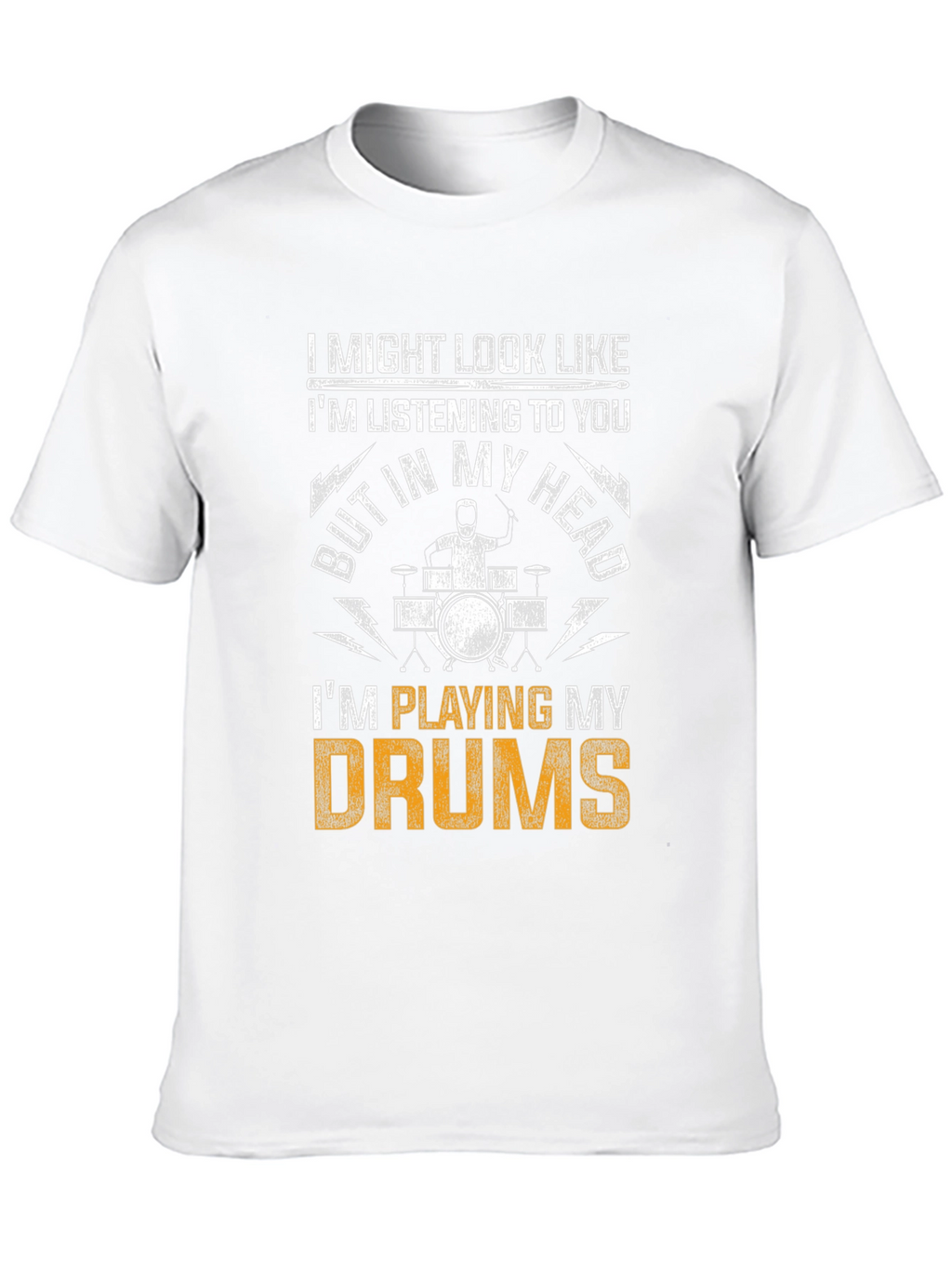Drummer T-Shirt: Playing Drums in My Head