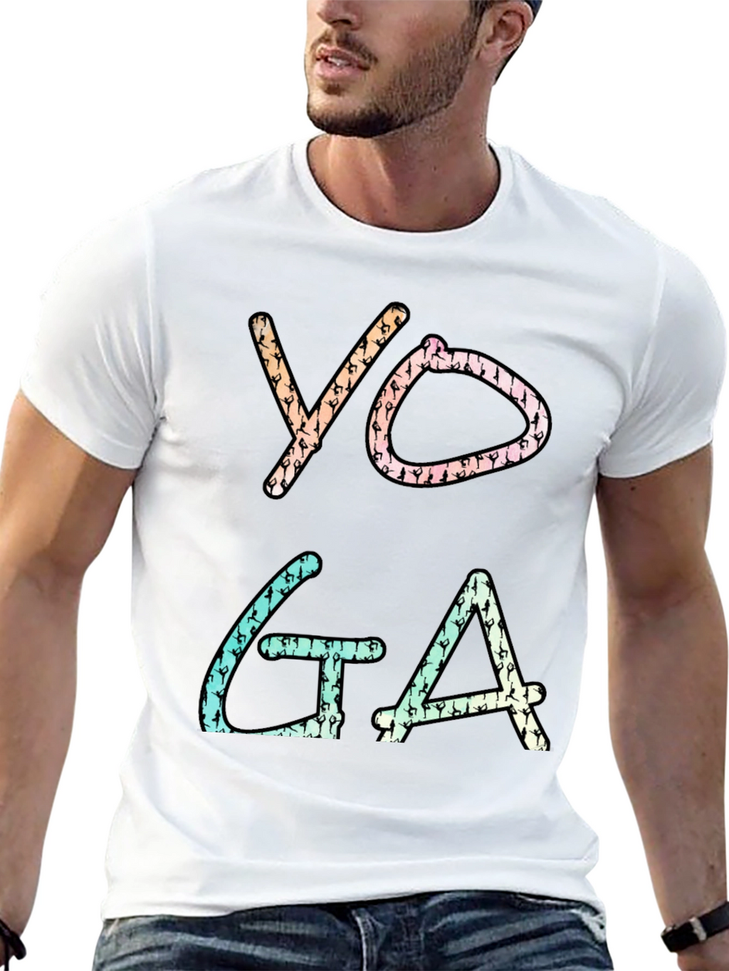 Yoga Silhouette T-Shirt - Trendy Graphic Tee