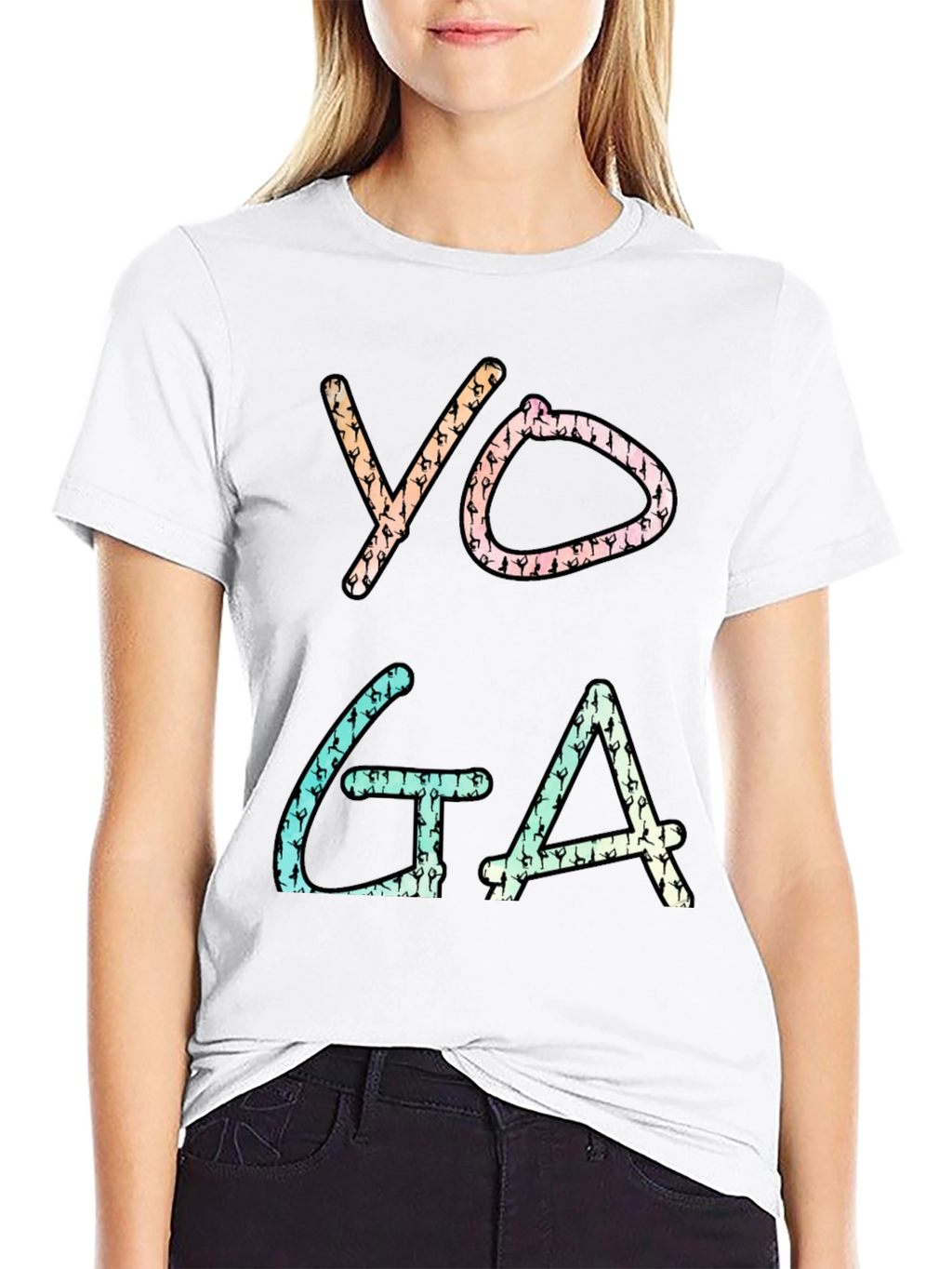 Yoga Silhouette T-Shirt - Trendy Graphic Tee