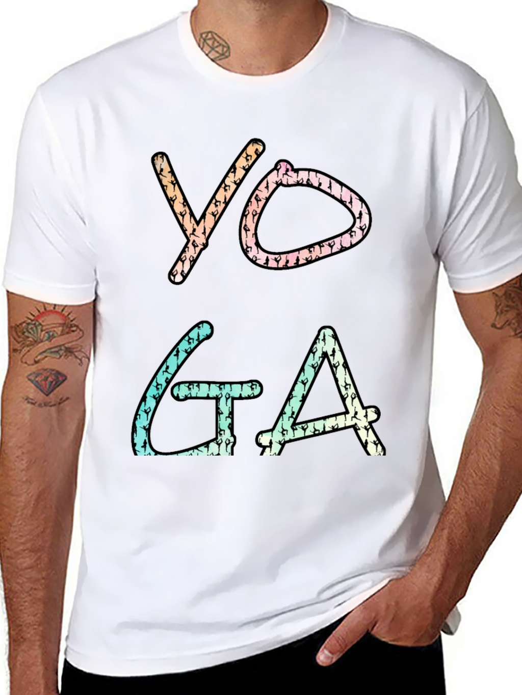 Yoga Silhouette T-Shirt - Trendy Graphic Tee