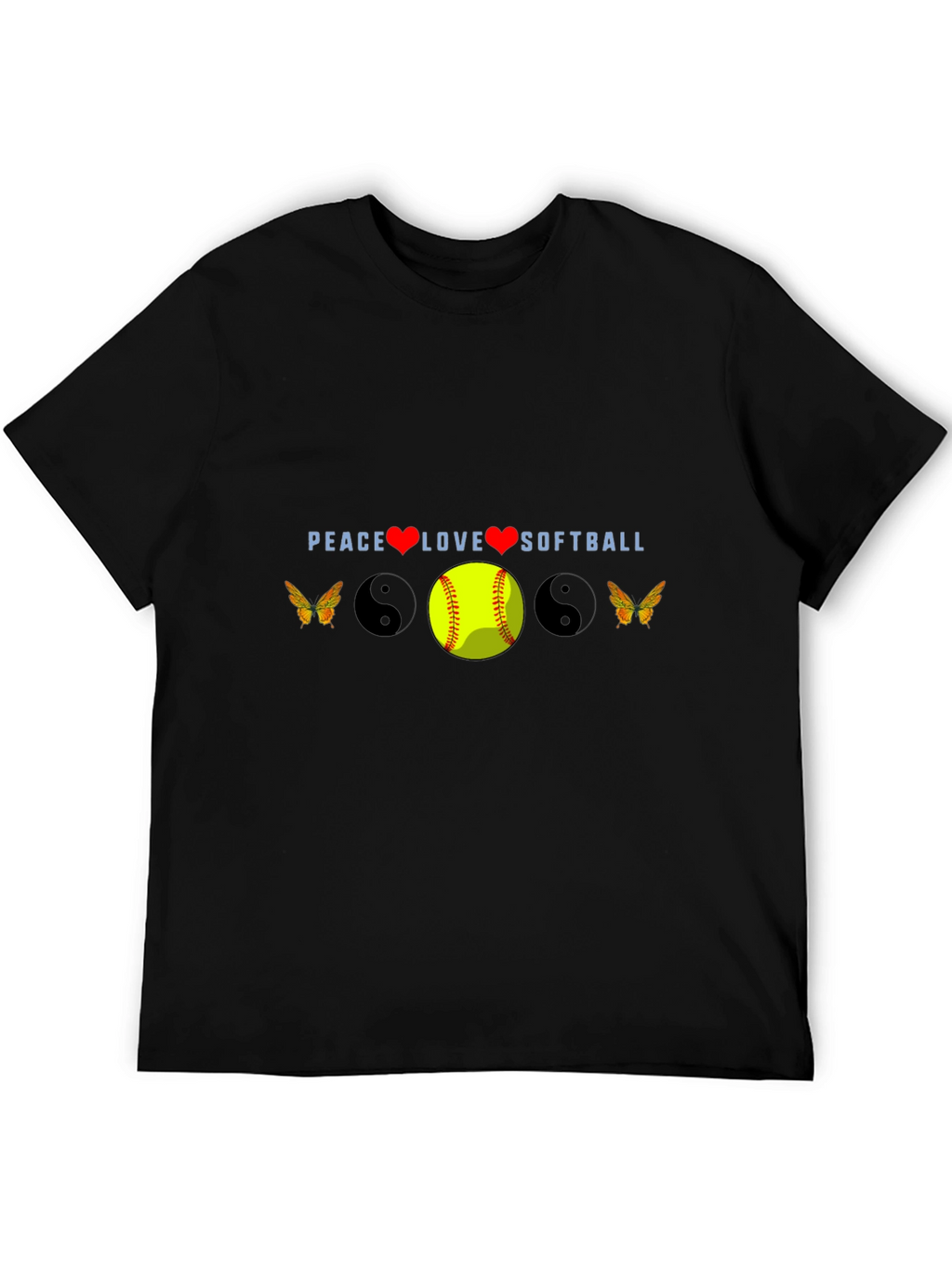 Peace Love Softball Tee